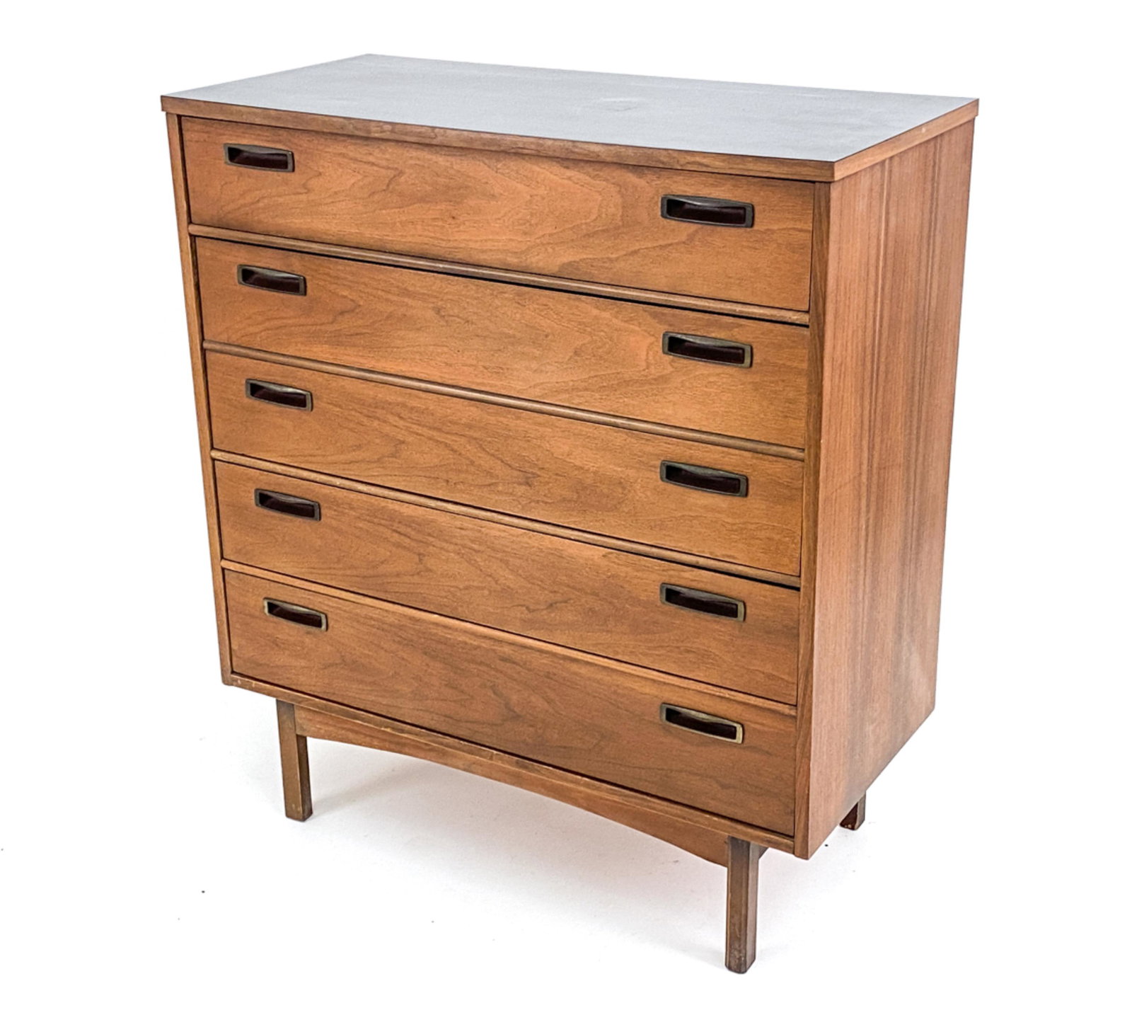 MID-CENTURY TALL WALNUT DRESSER (1 of 14)