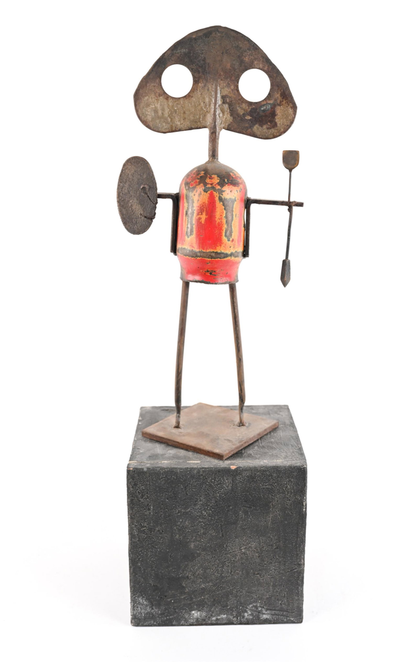 MID-CENTURY ABSTRACT METAL FIGURE SCULPTURE (1 of 20)