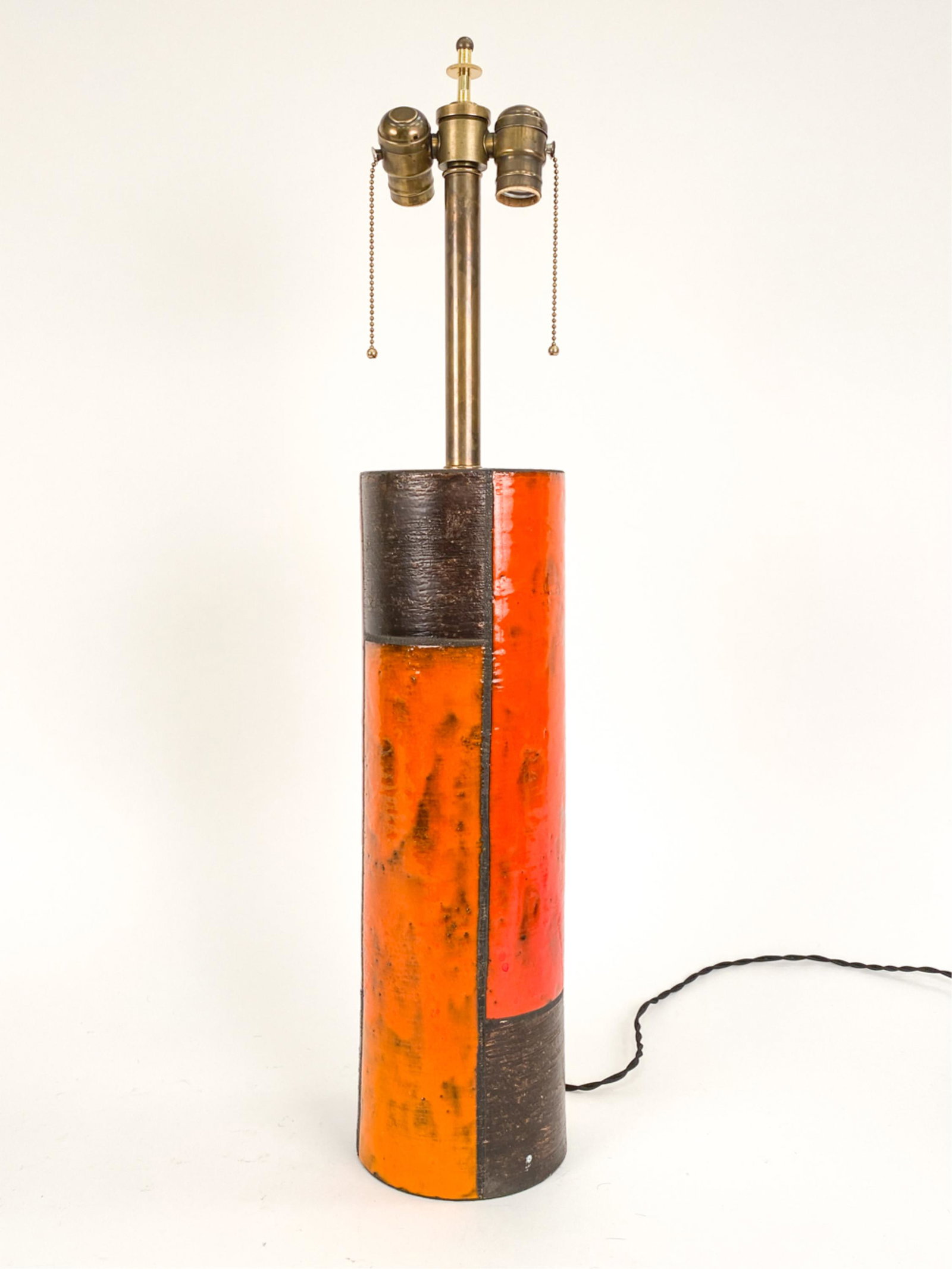 ATTR. ALDO LONDI MID-CENTURY CERAMIC TABLE LAMP (1 of 6)