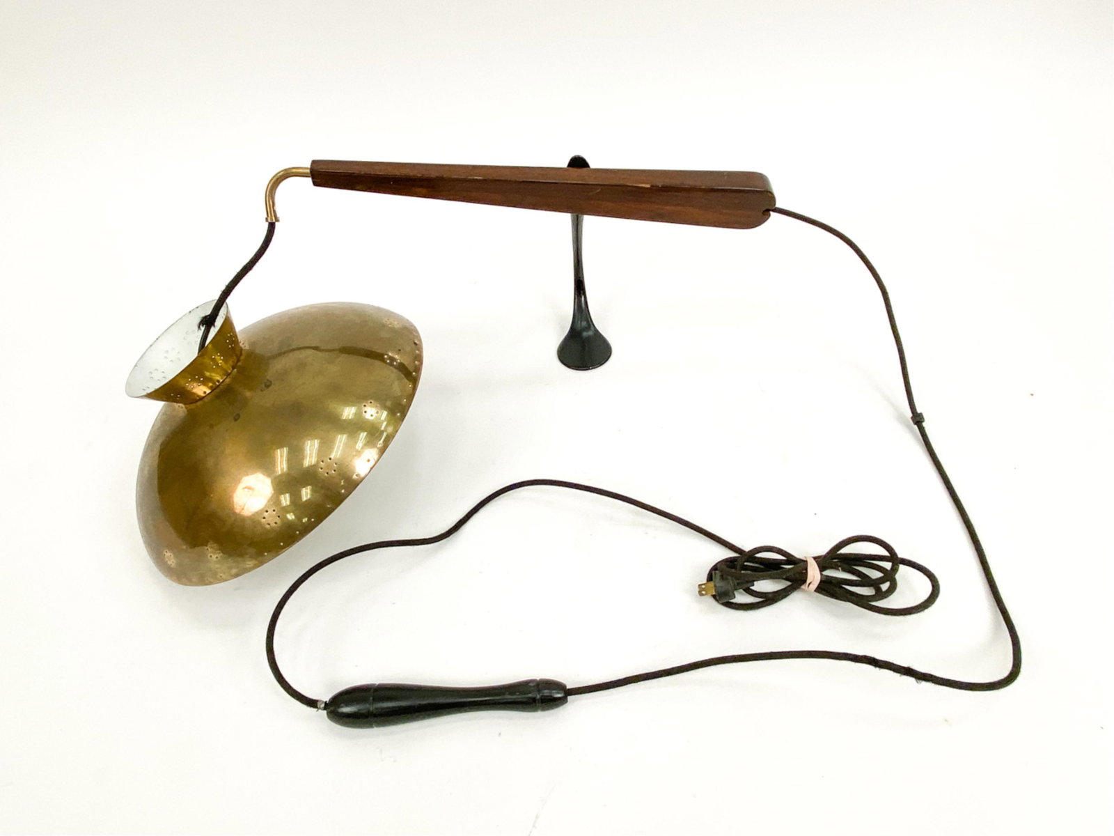 MID-CENTURY SAUCER SWING ARM HANGING LAMP (1 of 12)