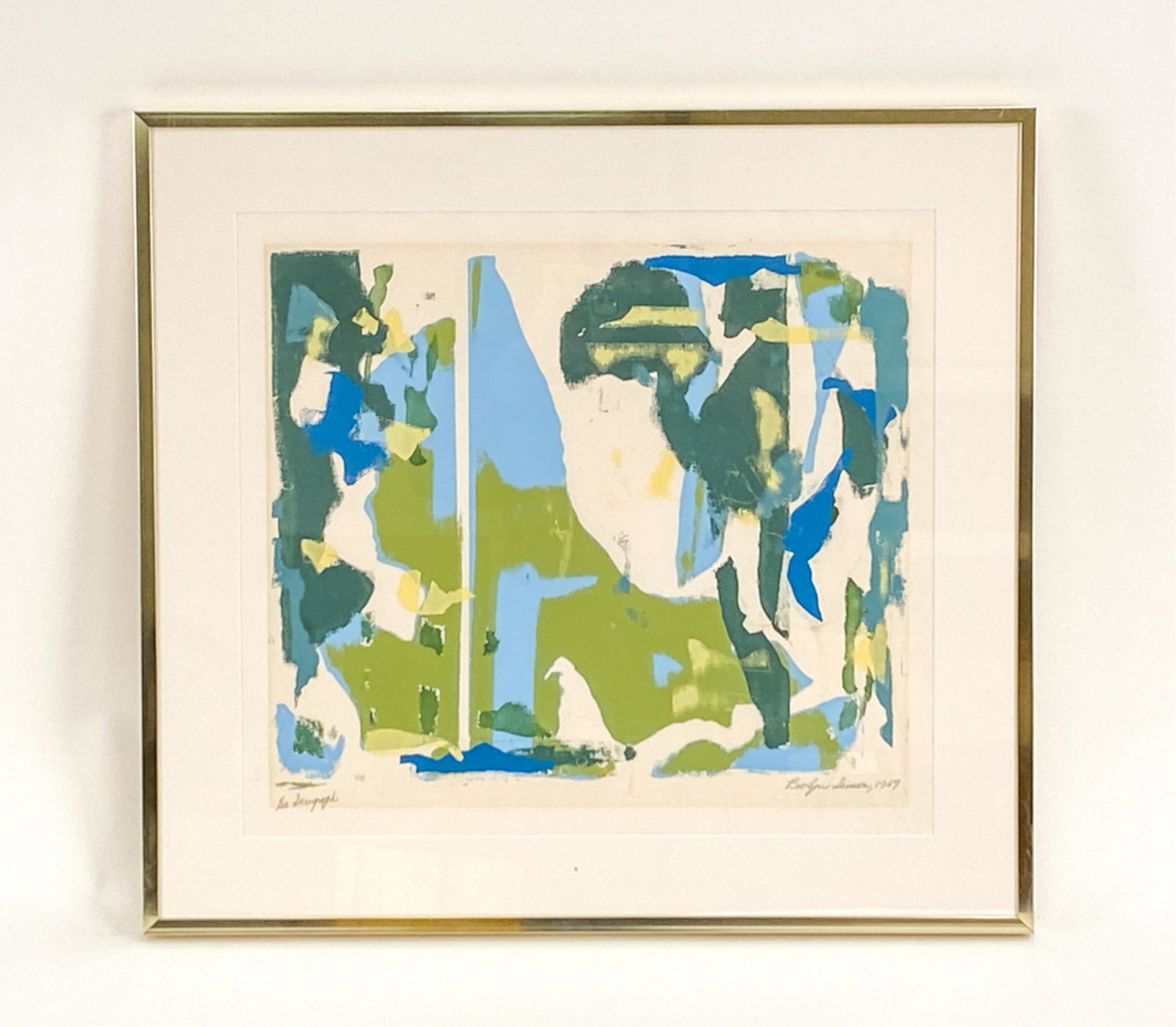 BEVLYN SIMSON, OH (1917-2008) ABSTRACT SERIGRAPH (1 of 6)