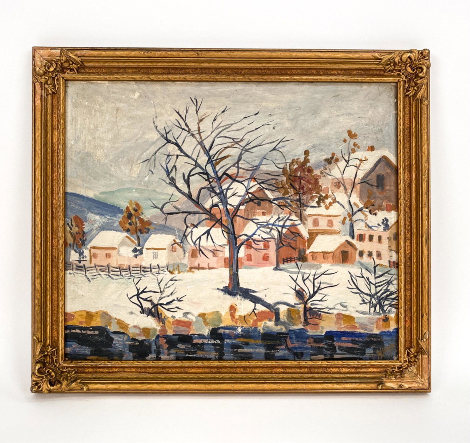 POST IMPRESSIONIST OIL ON BOARD (1 of 9)