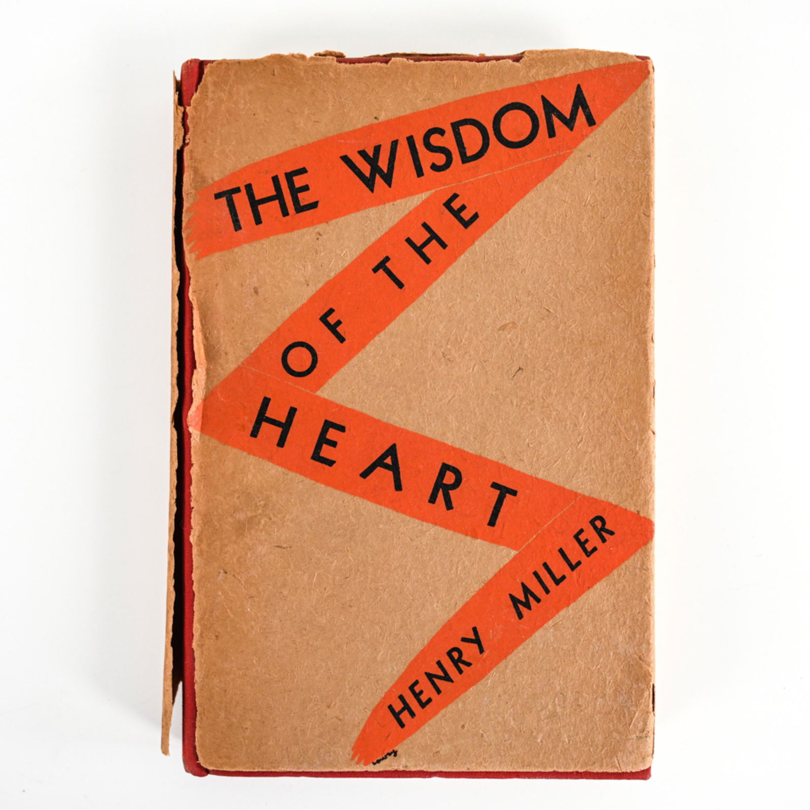 1941 H. MILLER, THE WISDOM OF THE HEART 1ST ED.: Henry Miller, The Wisdom of the Heart; 1st Ed. pub. New Directions 1941, jacket and title page design by Alvin Lustig. Dimensions: H 9" x W 1" x D 6" Condition: Tears and age toning to dust jacket; so