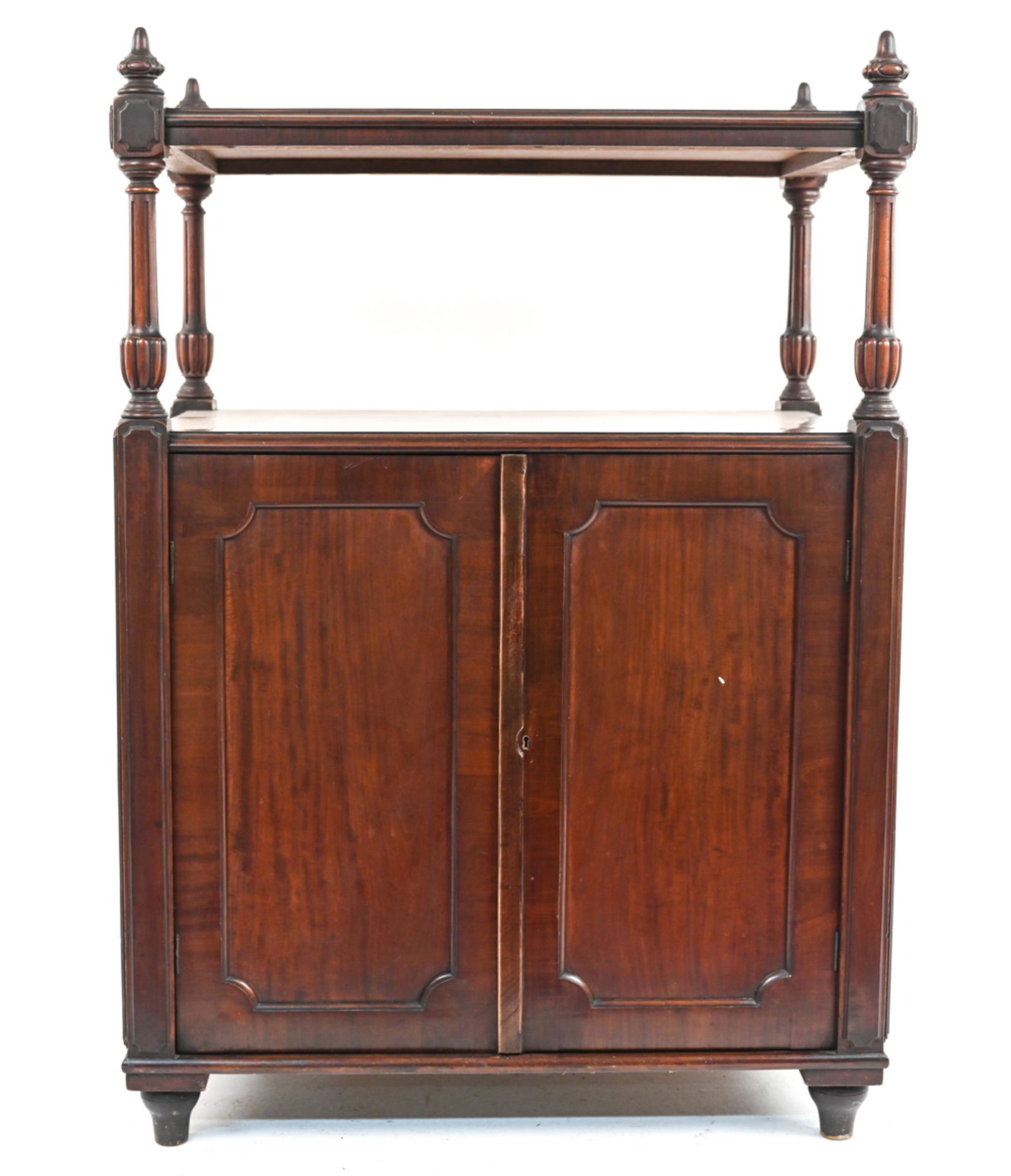 ANTIQUE BAR CABINET WITH LIQUOR SHELF (1 of 12)