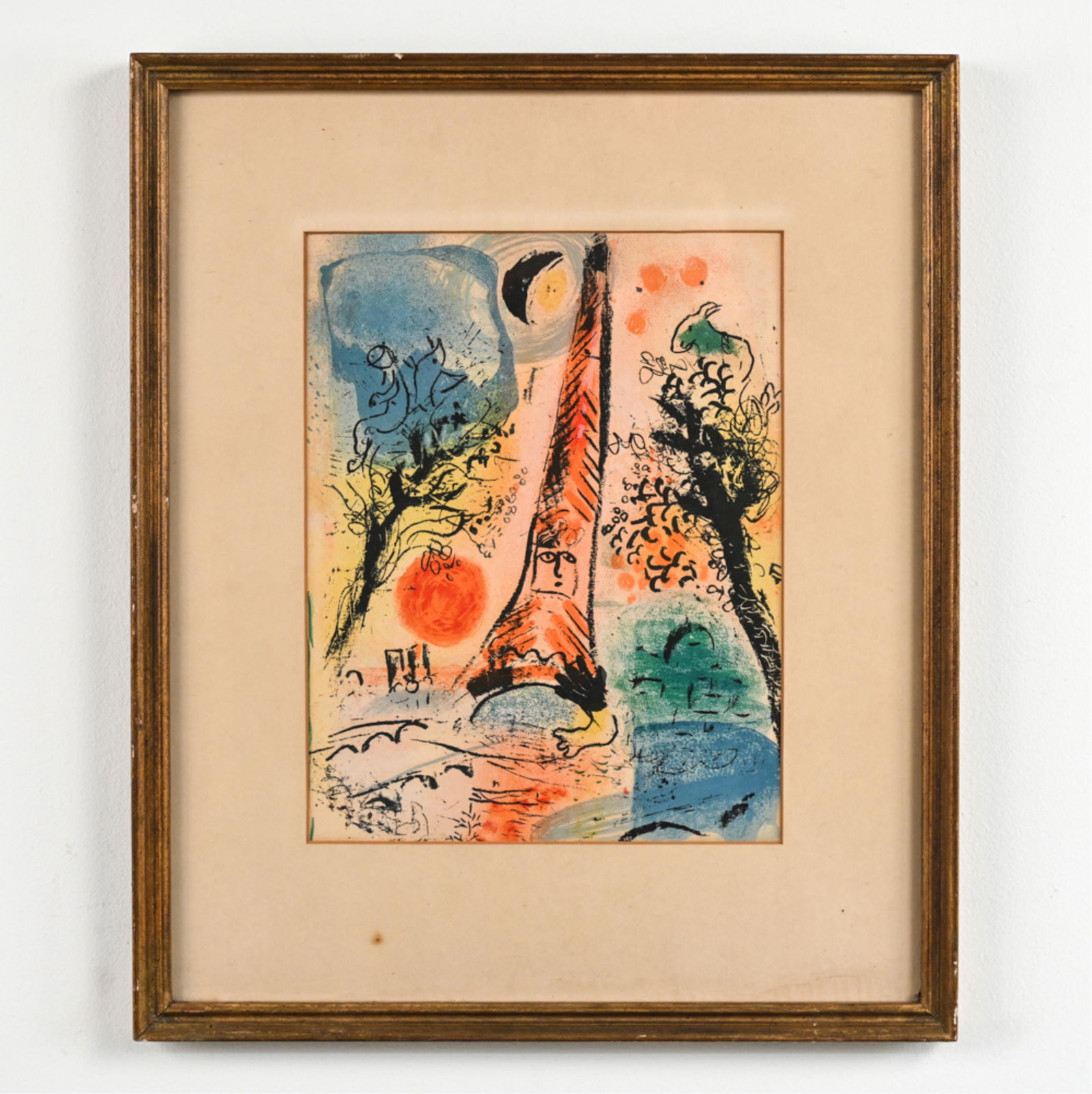AFTER MARC CHAGALL, EIFFEL TOWER LITHOGRAPH (1 of 13)