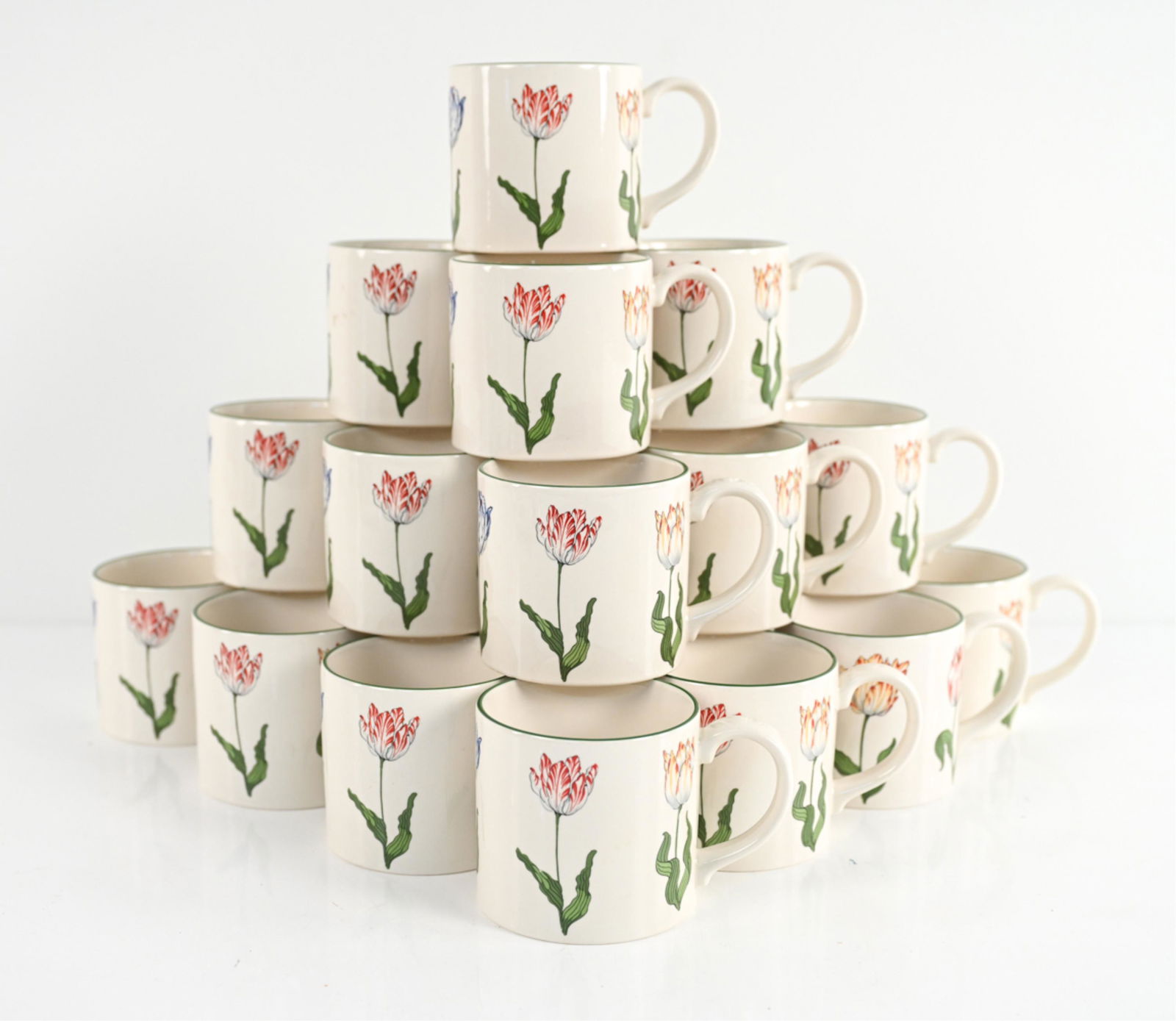 (25) TIFFANY & CO. "TIFFANY TULIPS" MUGS (1 of 9)