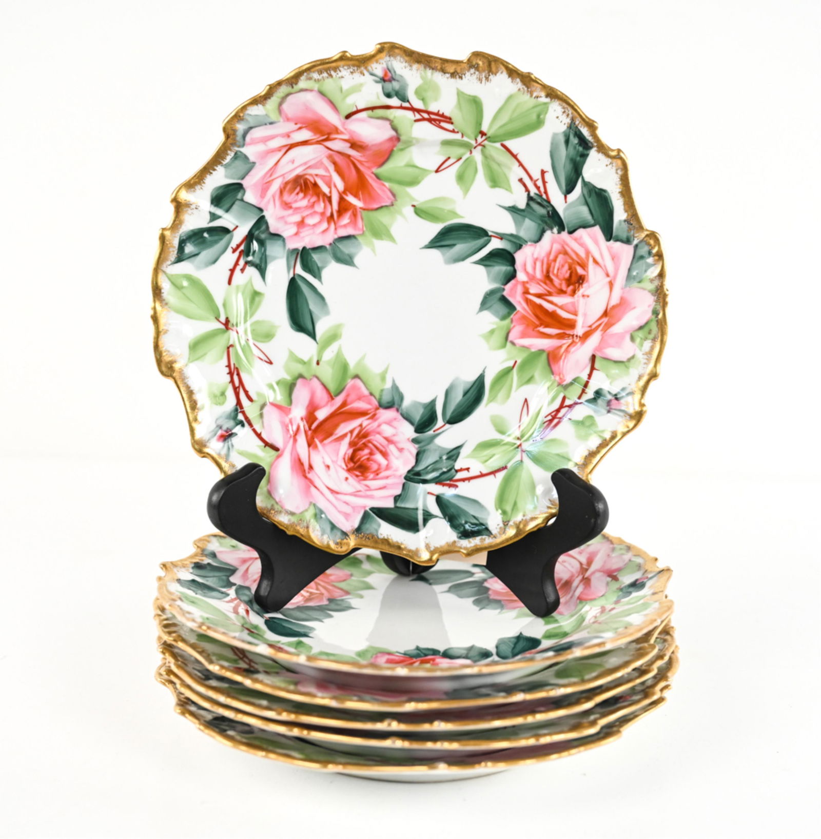(6) A. SCHMIDT & SON PORCELAIN DESSERT PLATES (1 of 12)