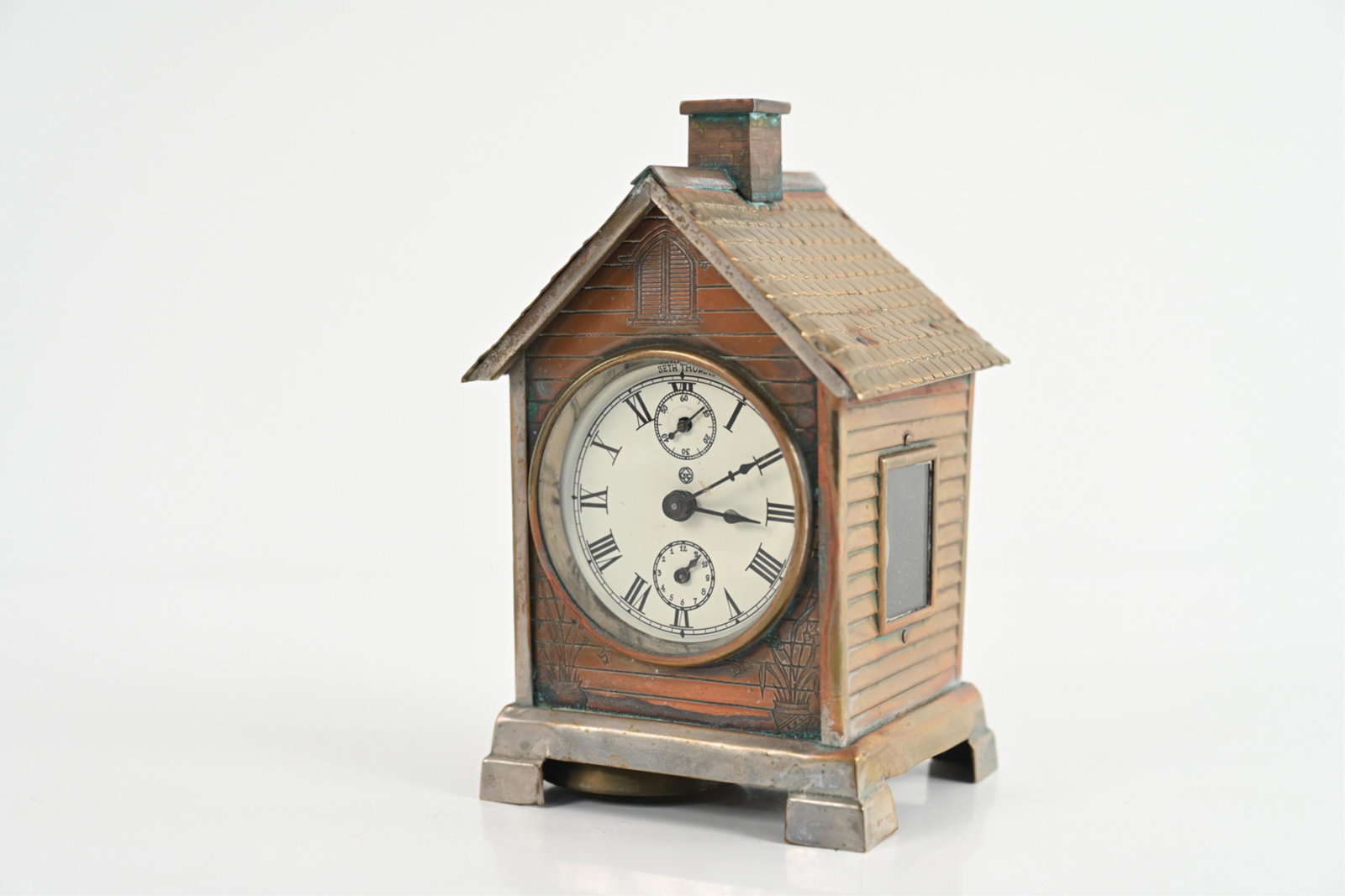 ANTIQUE CABIN MANTEL CLOCK (1 of 11)