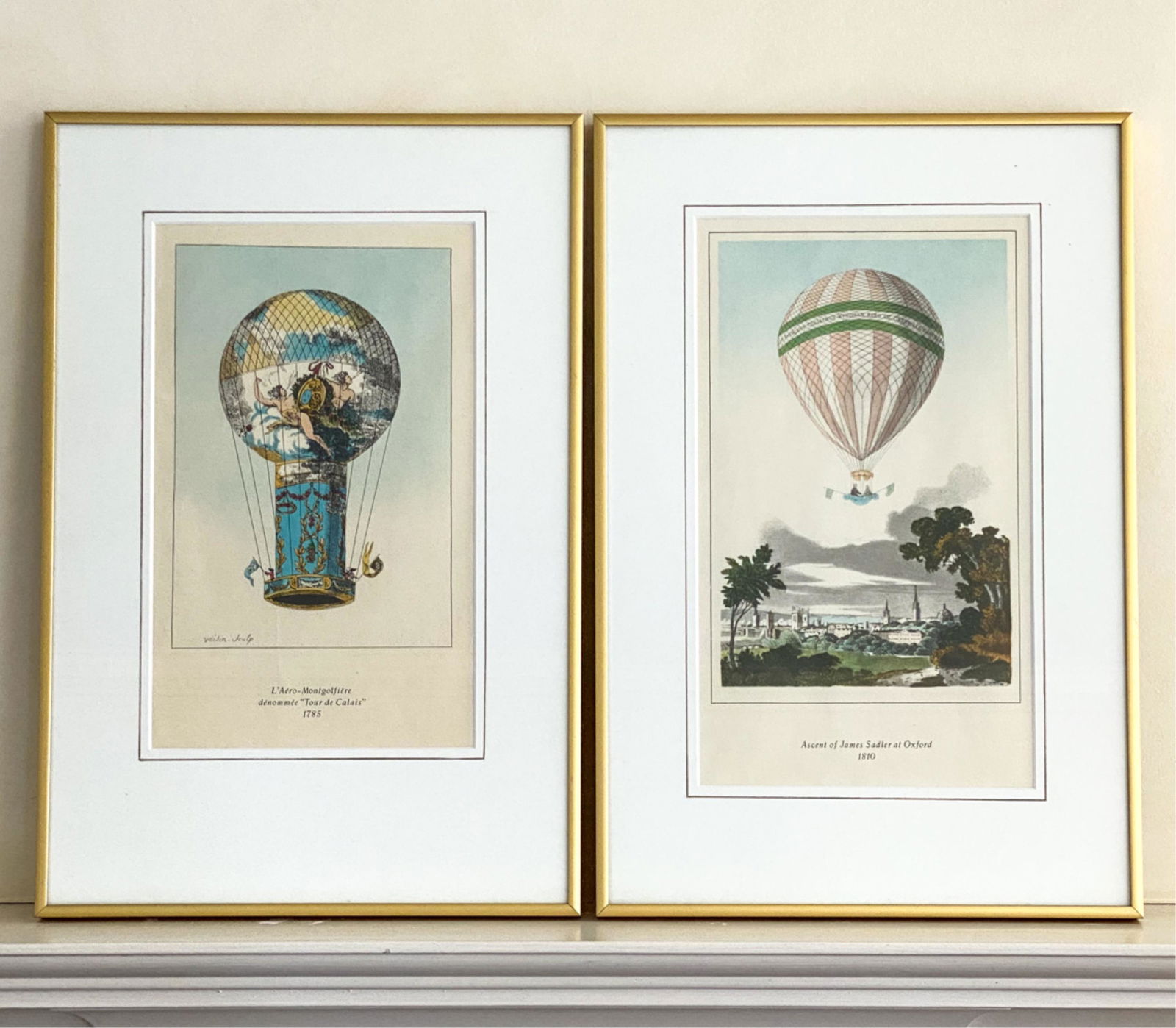 (2) DECORATIVE HOT AIR BALLOON PRINTS (1 of 8)