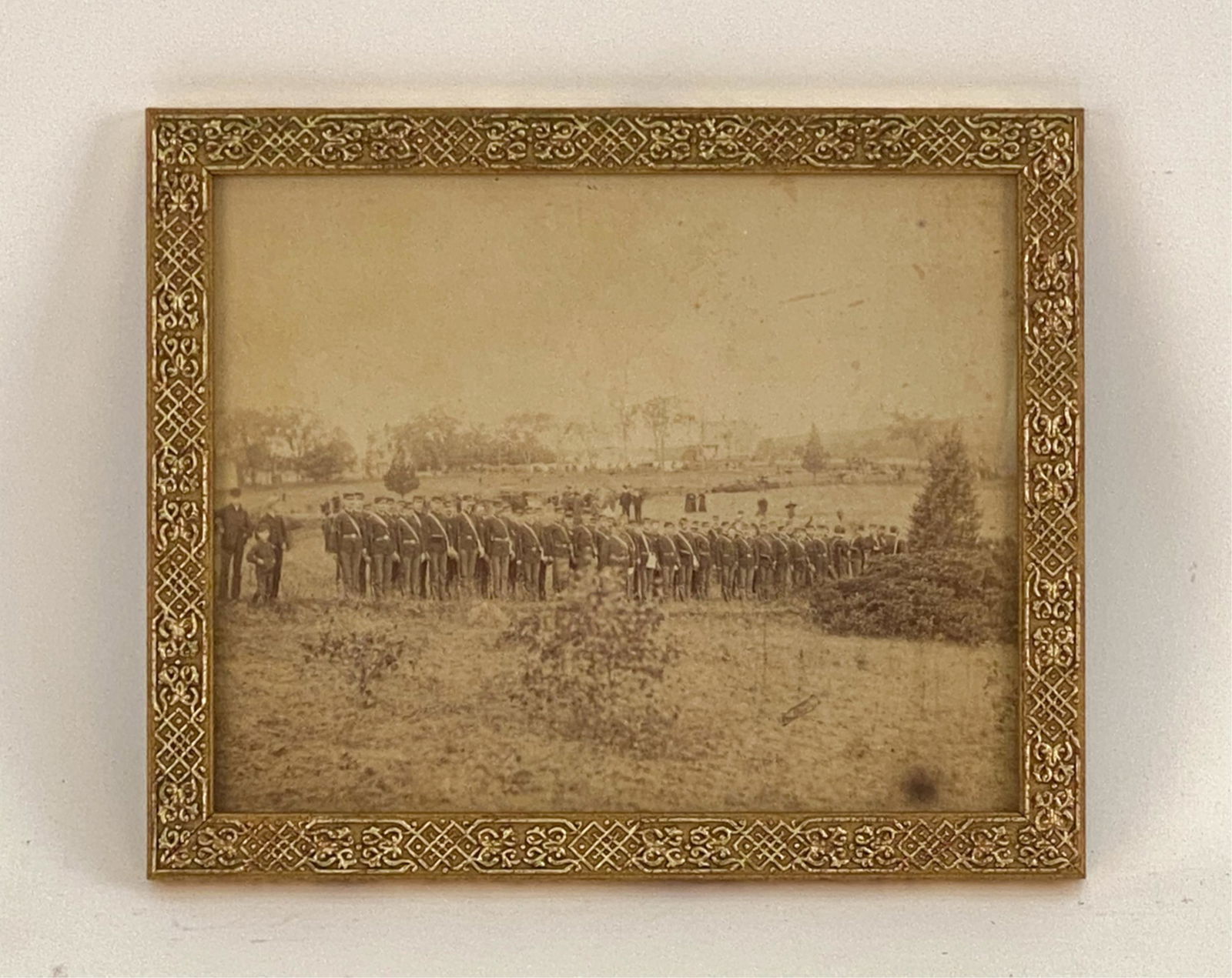 CIVIL WAR ALBUMEN PHOTO ARMY IN FIELD (1 of 8)