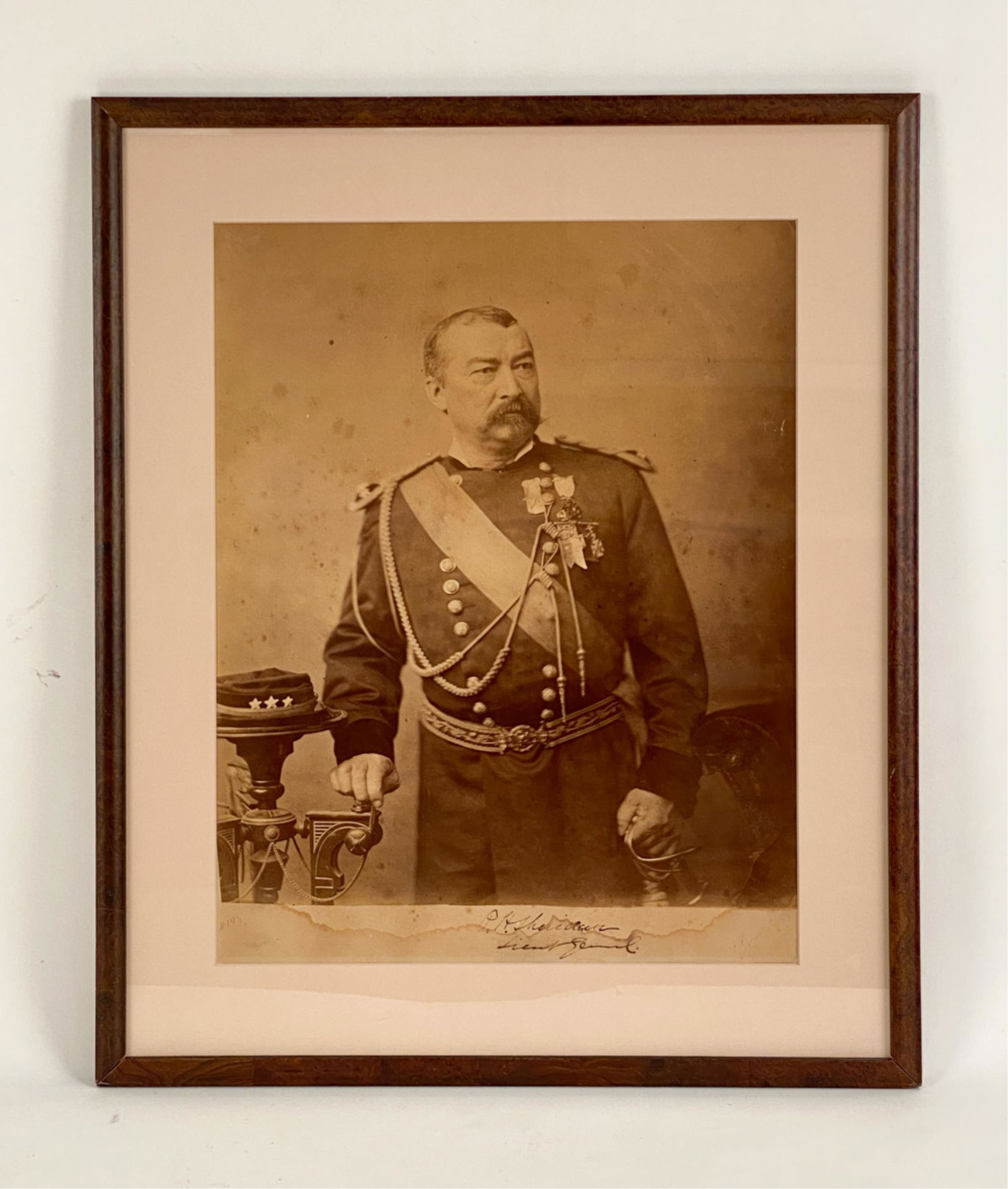 LARGE POST-CIVIL WAR SIGNED PHOTO GENERAL SHERIDEN (1 of 8)