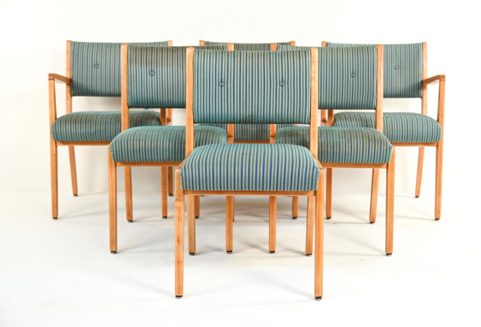 SET OF (6) JENS RISOM DINING CHAIRS, C-106 & C-206 (1 of 13)