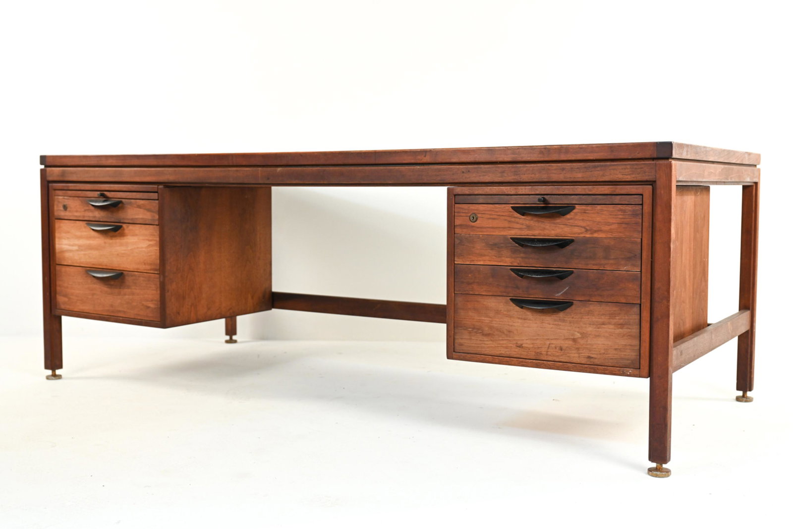 JENS RISOM NE-81 WALNUT EXECUTIVE DESK (1 of 18)