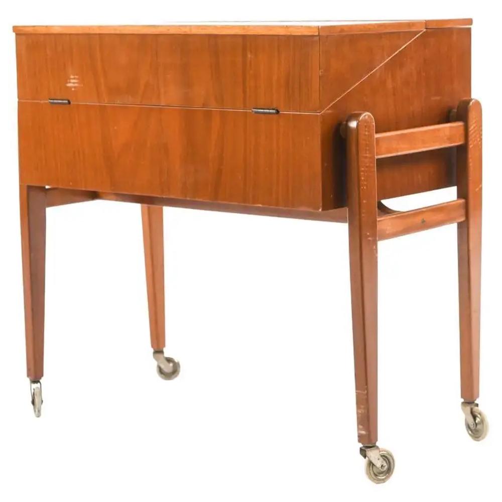 DANISH MID-CENTURY MAHOGANY SEWING TABLE (1 of 20)