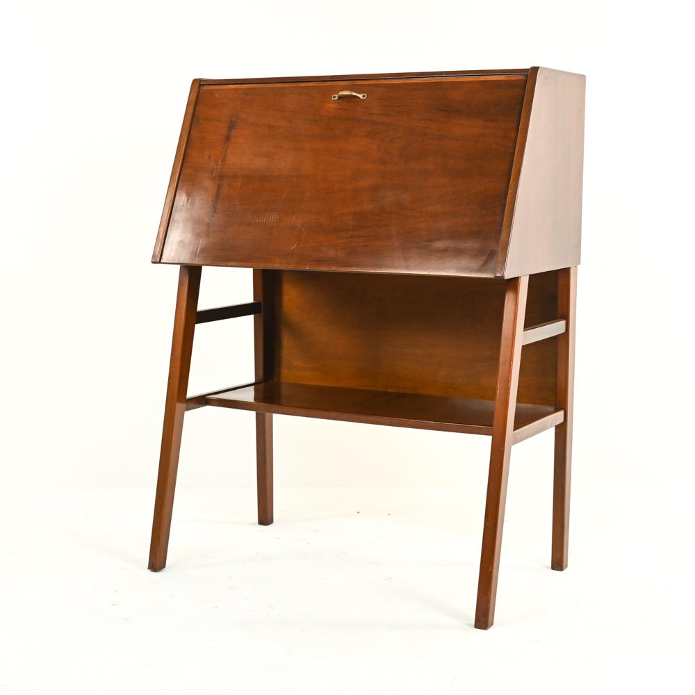 1950'S DANISH SLANT-FRONT SECRETARY (1 of 12)