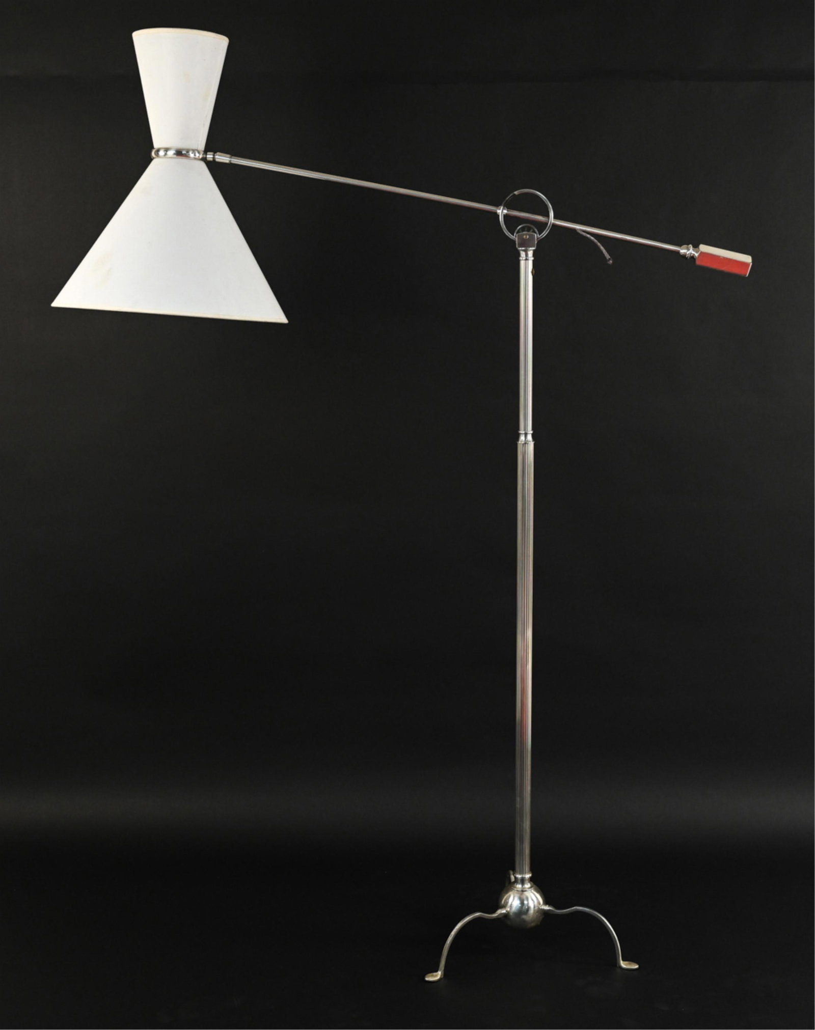 FRENCH MODERN NICKEL-PLATED COUNTERWEIGHT LAMP (1 of 19)