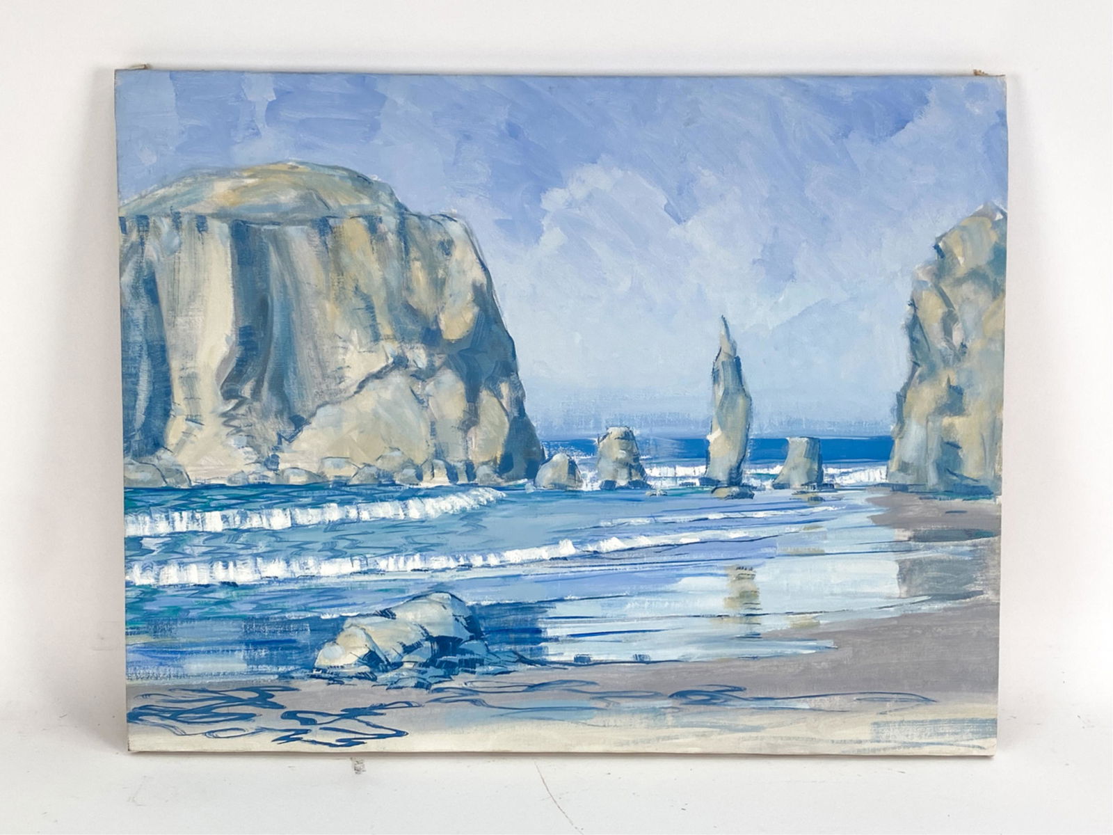 CONTEMPORARY FRENCH IMPRESSIONIST COASTAL SCENE (1 of 7)