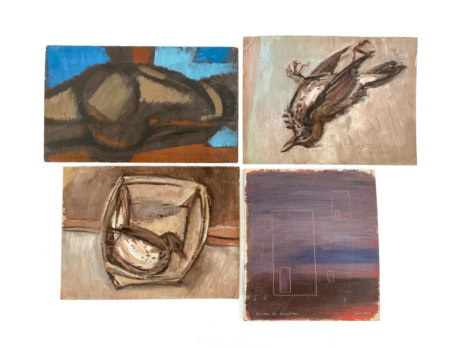 (4) EDDIE MCCARTHY MODERN PAINTINGS (1 of 11)