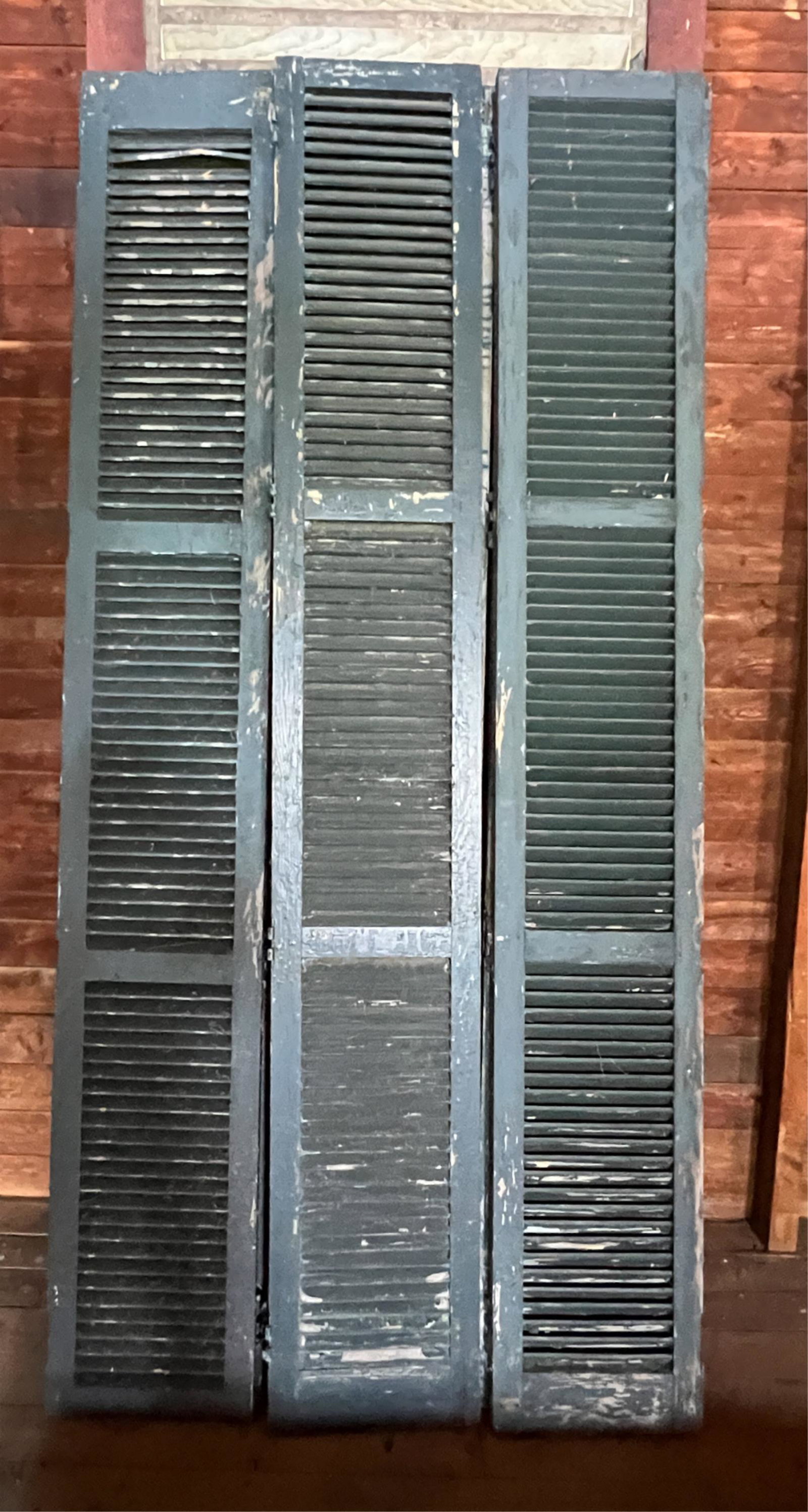 GROUPING OF LARGE ANTIQUE SHUTTERS (1 of 6)