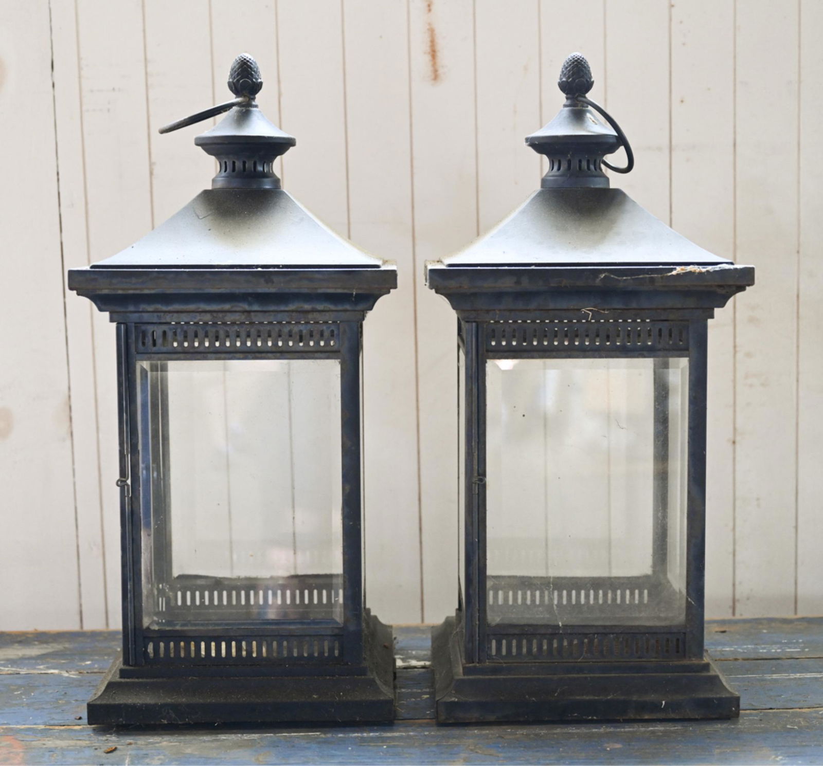 PAIR OF LARGE CONTEMPORARY LANTERNS (1 of 7)