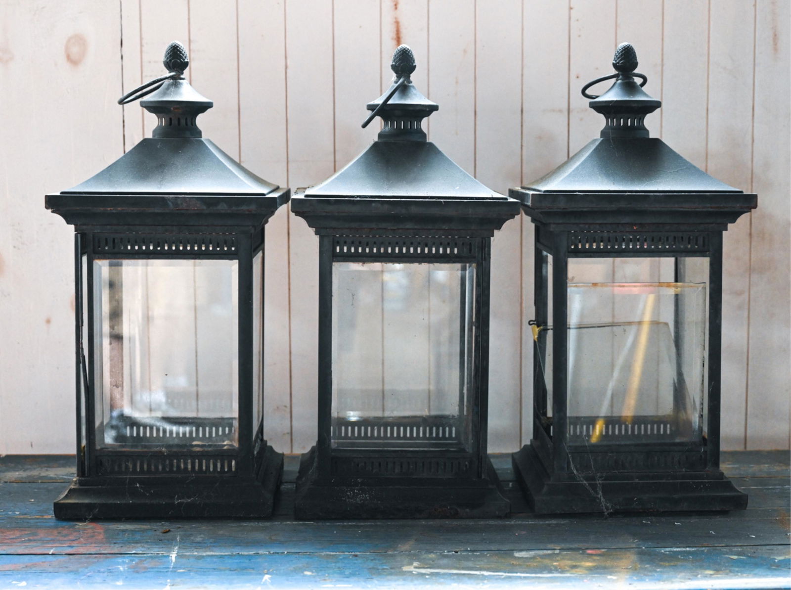 (3) LARGE CONTEMPORARY OUTDOOR LANTERNS (1 of 7)