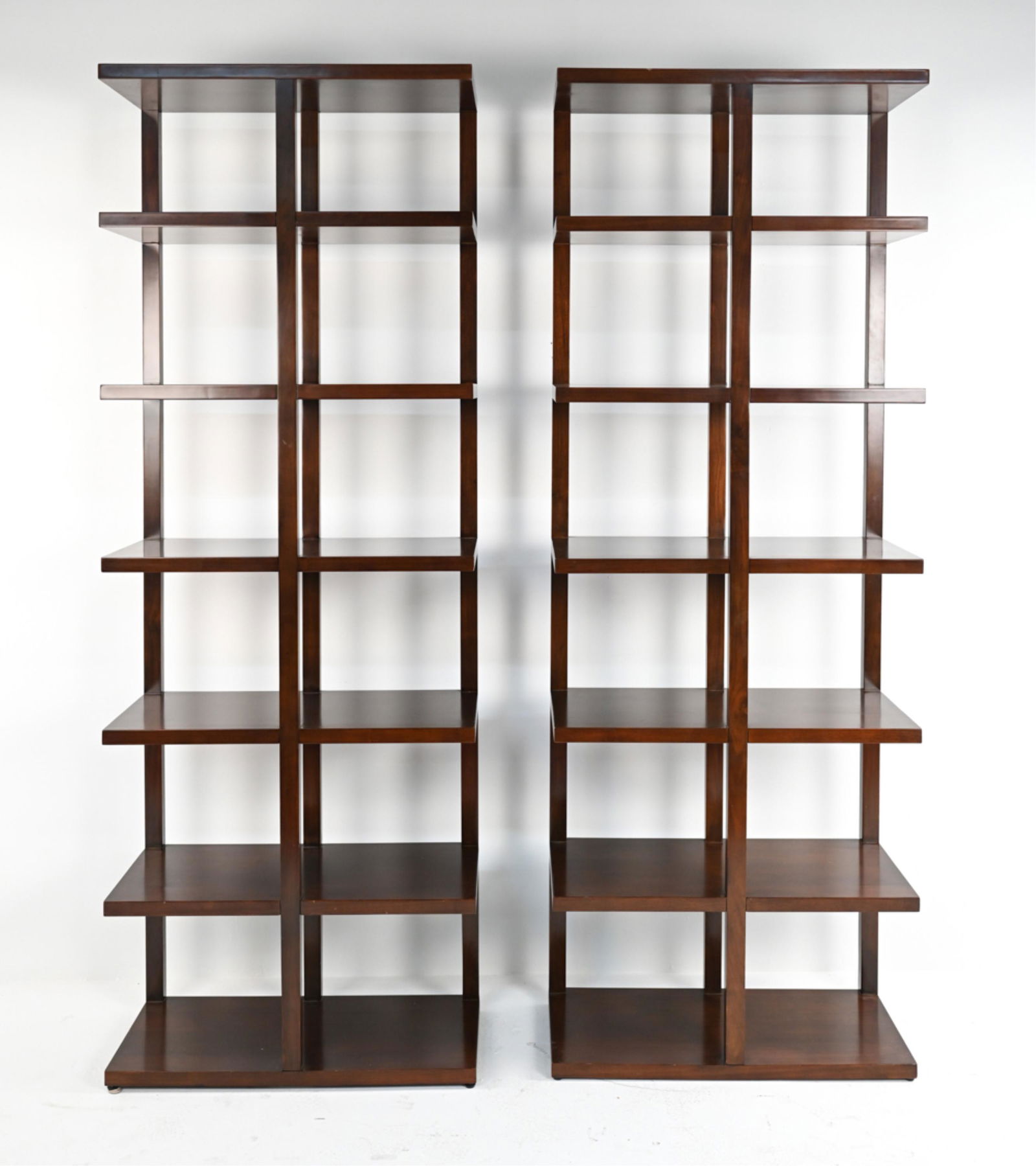 PAIR OF CALVIN KLEIN BOOKSHELVES/ETAGERES (1 of 10)