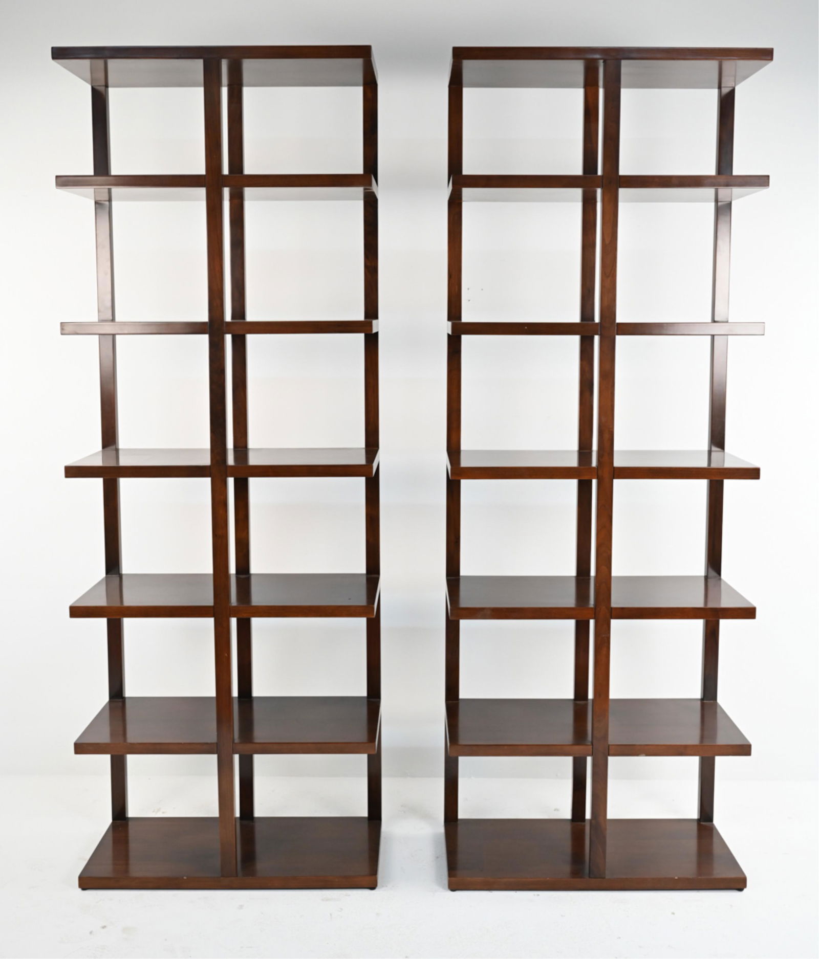 PAIR OF CALVIN KLEIN BOOKSHELVES/ETAGERES (1 of 11)