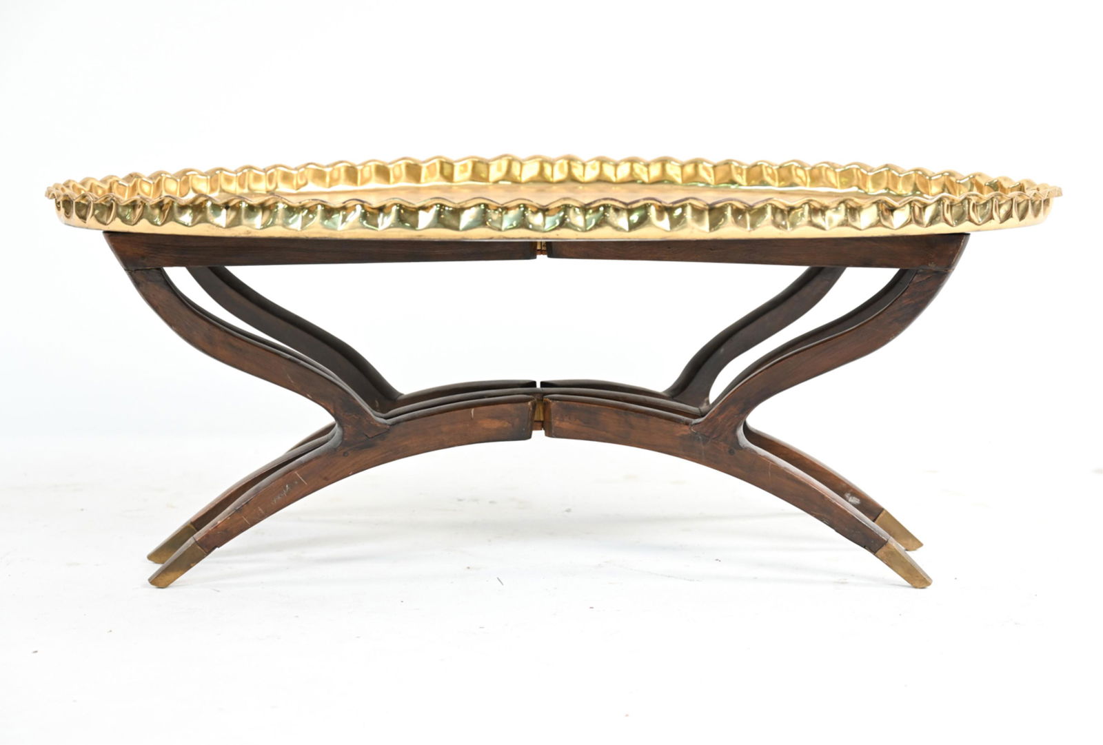 MID-CENTURY BRASS COCKTAIL TABLE ON SPIDER LEGS (1 of 14)