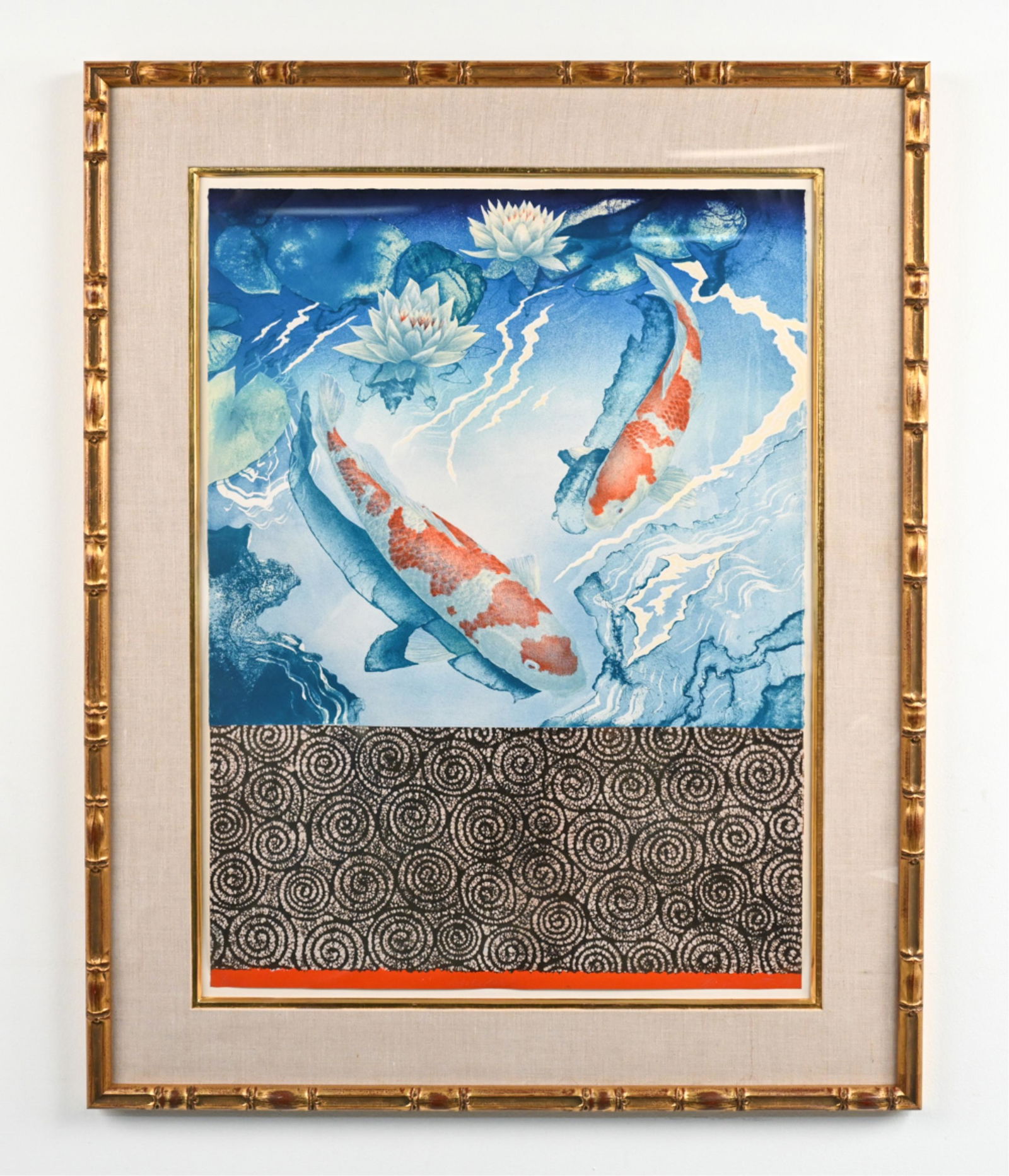 CONTEMPORARY LITHOGRAPH W/ GOLD FOIL, SIGNED (1 of 16)