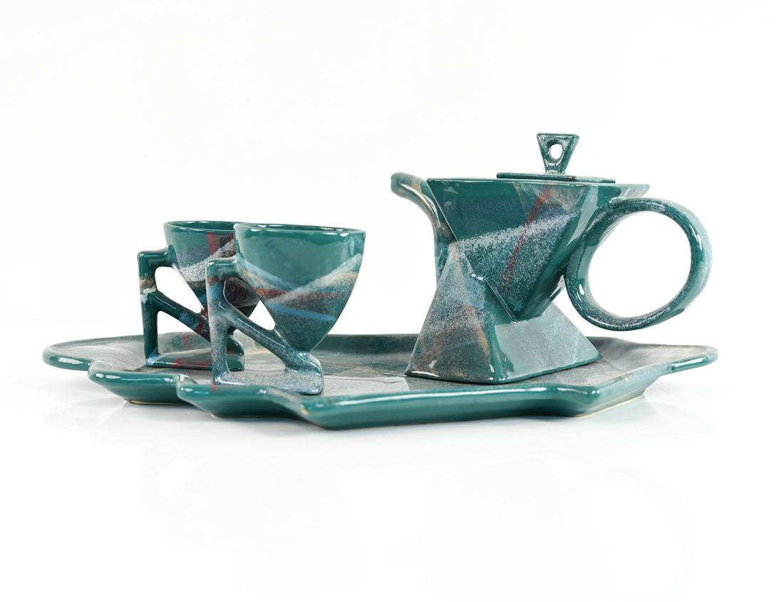 CHARLES NALLE POSTMODERN CERAMIC TEA SERVICE (1 of 14)