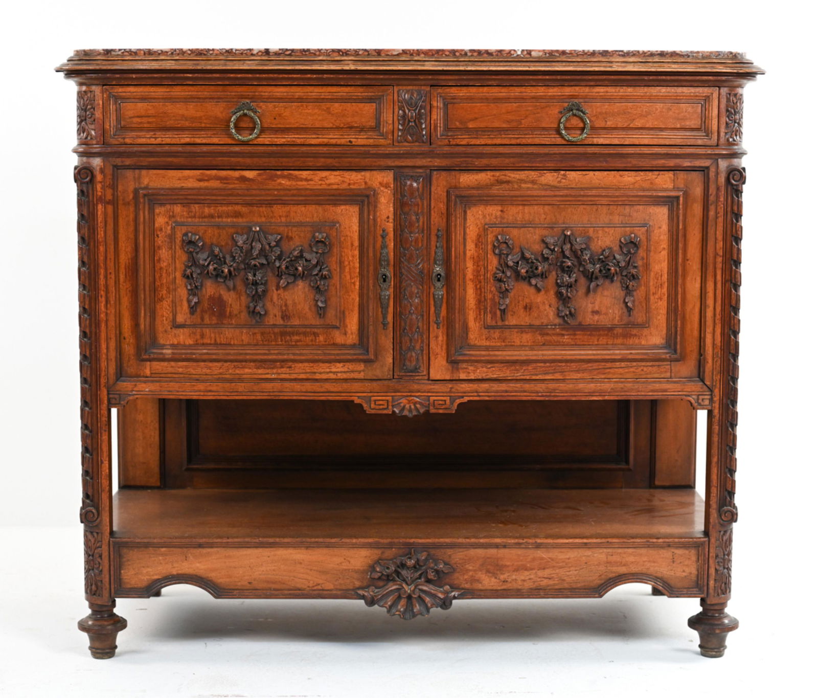 VINTAGE FRENCH MARBLE TOP BUFFET CABINET (1 of 20)