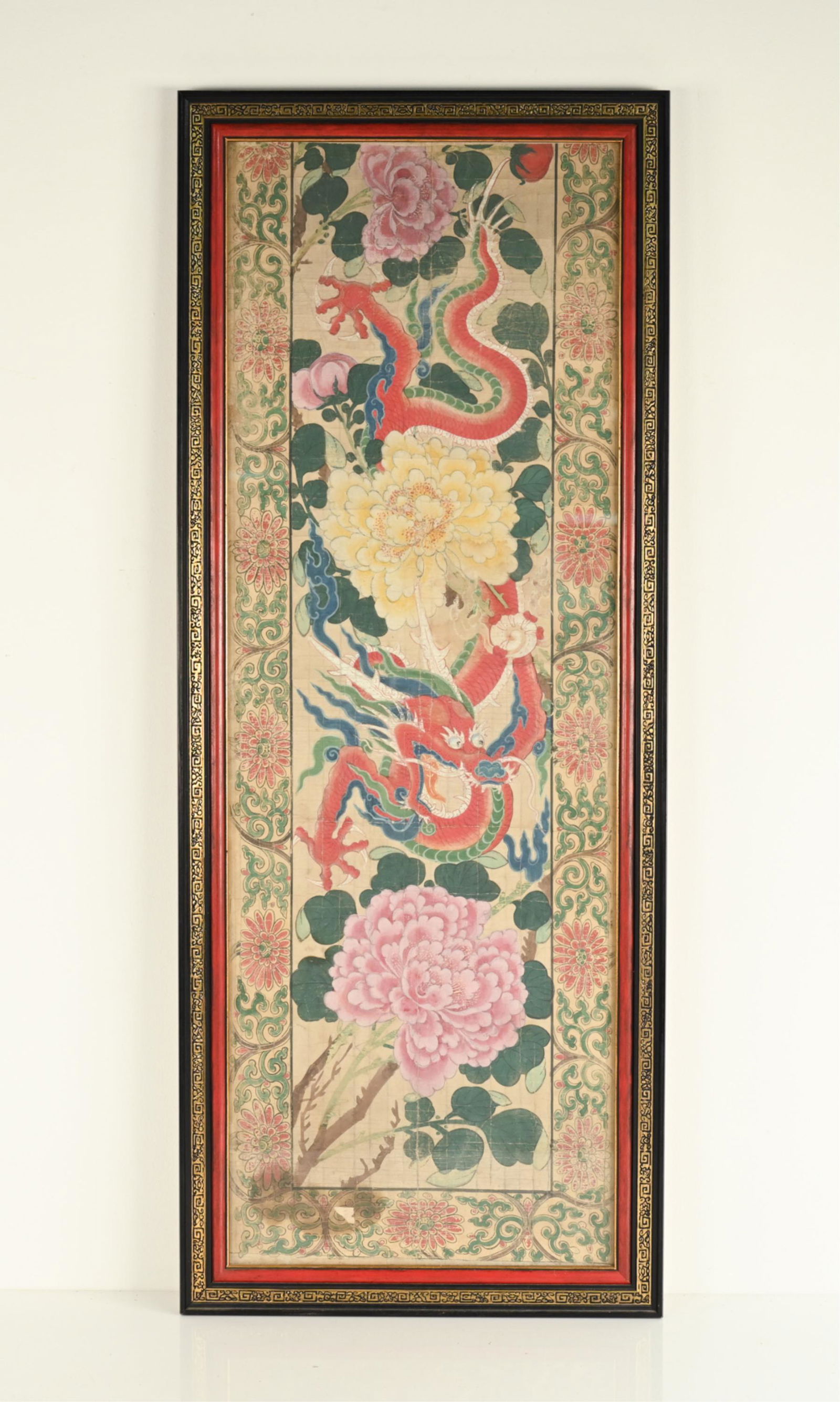 ANTIQUE CHINESE DRAGON SCROLL PAINTING (1 of 11)