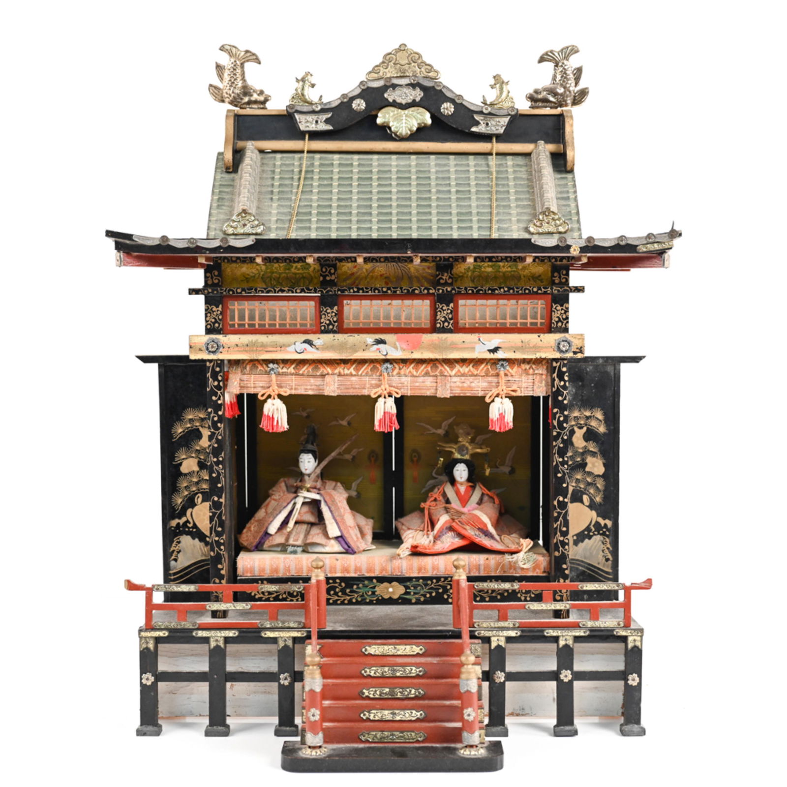 JAPANESE PAGODA TEMPLE W/ FIGURES (1 of 11)