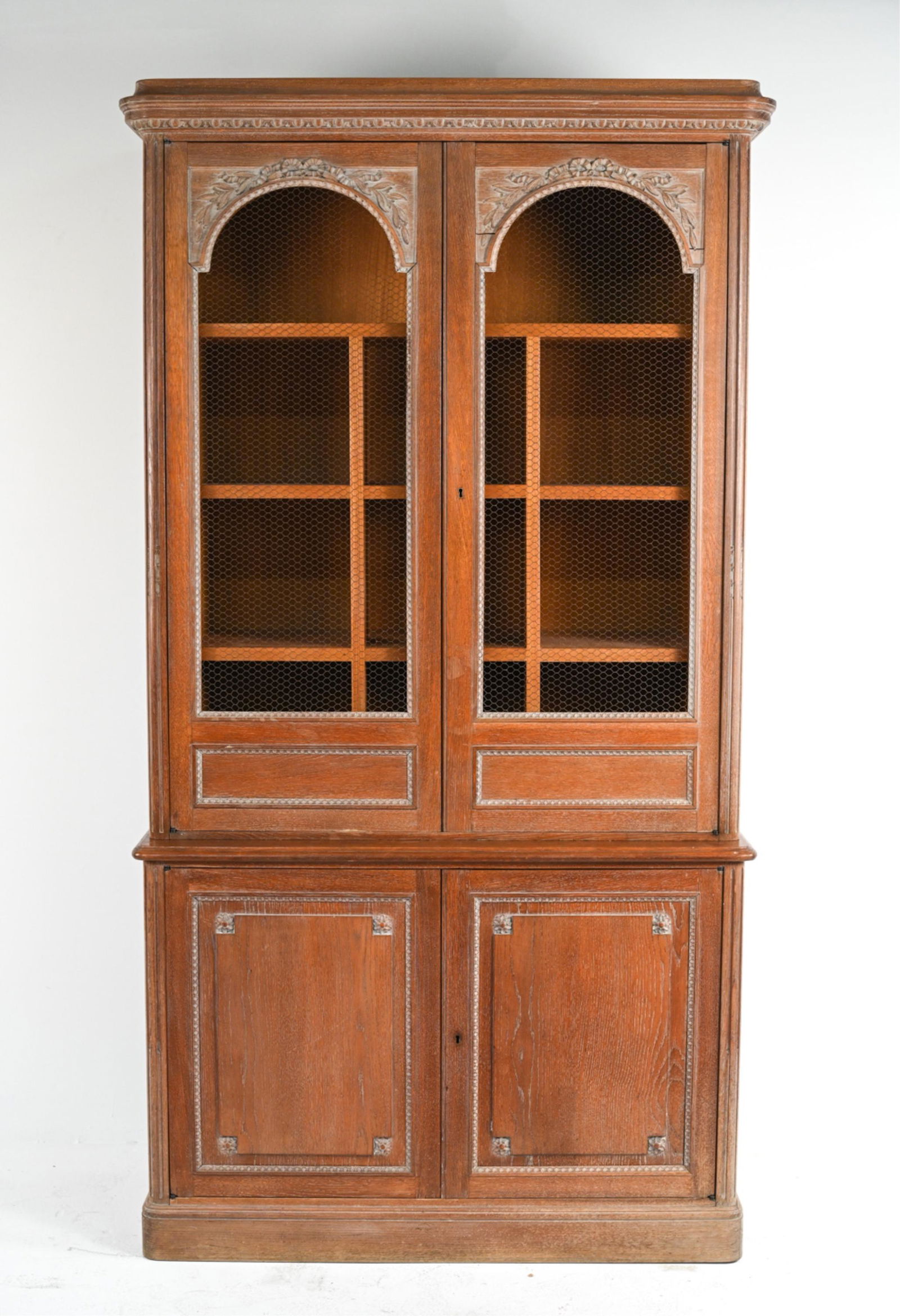 CERUSED OAK PIE SAFE CABINET (1 of 20)