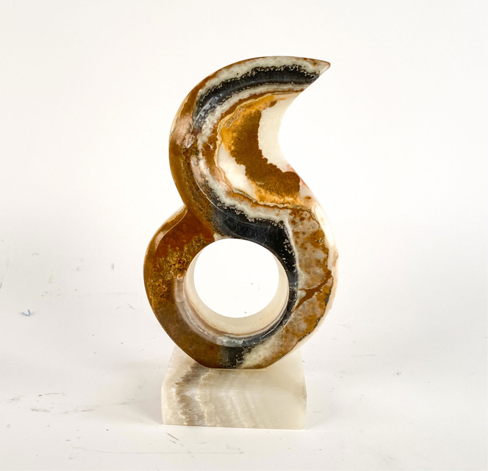 ATTR. LEONARDO NIERMAN "LA FLAMA" ONYX SCULPTURE (1 of 19)