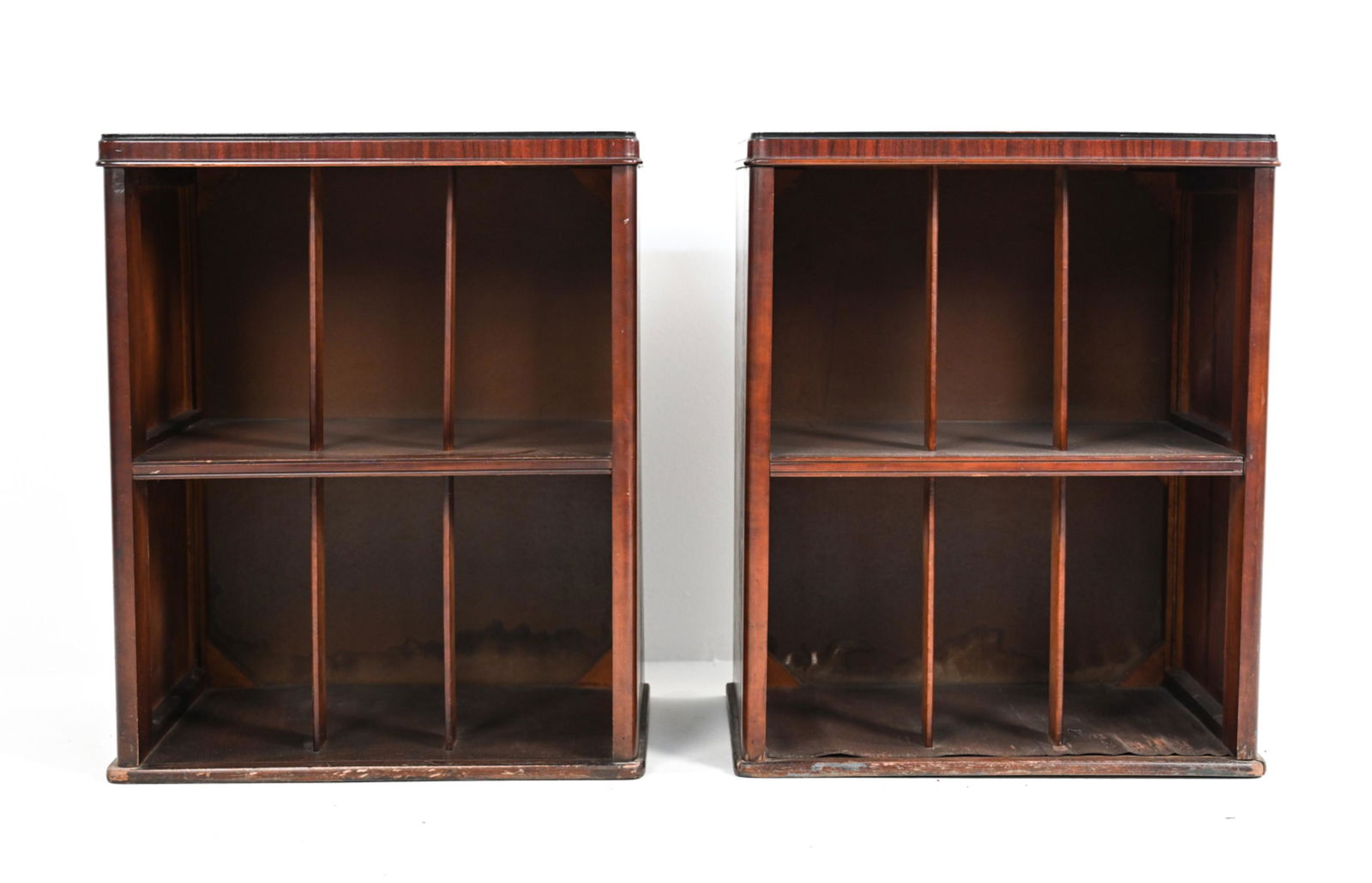 PAIR OF EARLY 20TH C. MUSAGRAND RECORD CABINETS (1 of 12)