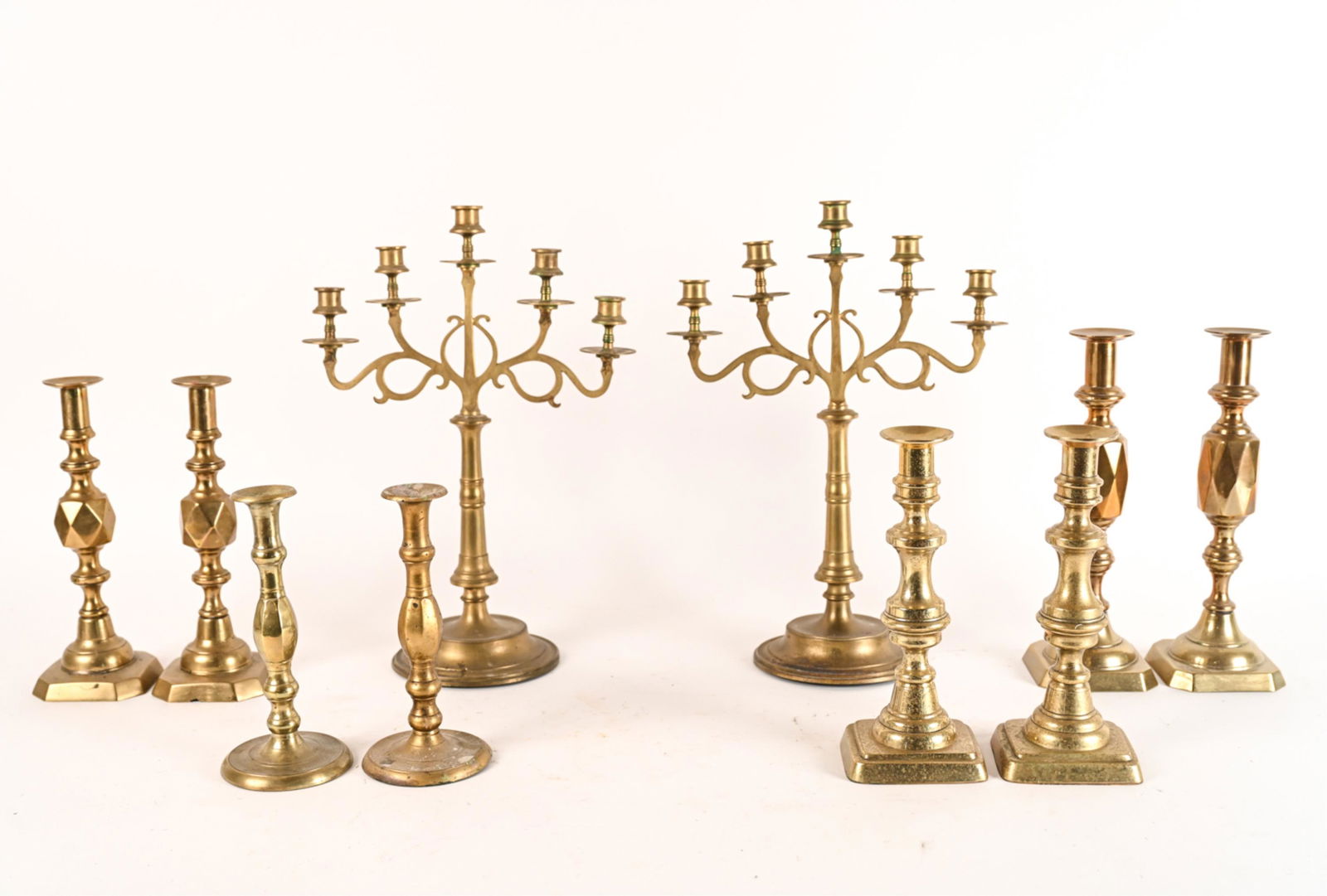 BRASS CANDLESTICK GROUPING (1 of 19)