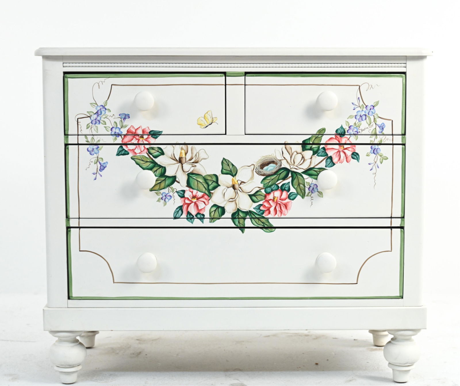 LEXINGTON PAINT-DECORATED CHEST OF DRAWERS (1 of 13)