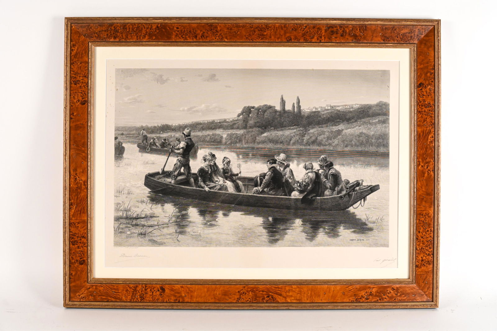 LARGE FORMAT PENCIL SIGNED ENGRAVING 1882 (1 of 13)