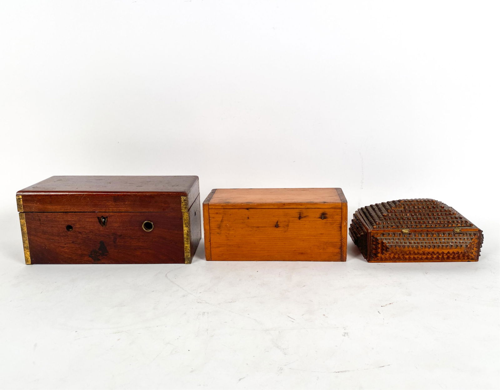 (3) ANTIQUE WOODEN BOXES (1 of 19)
