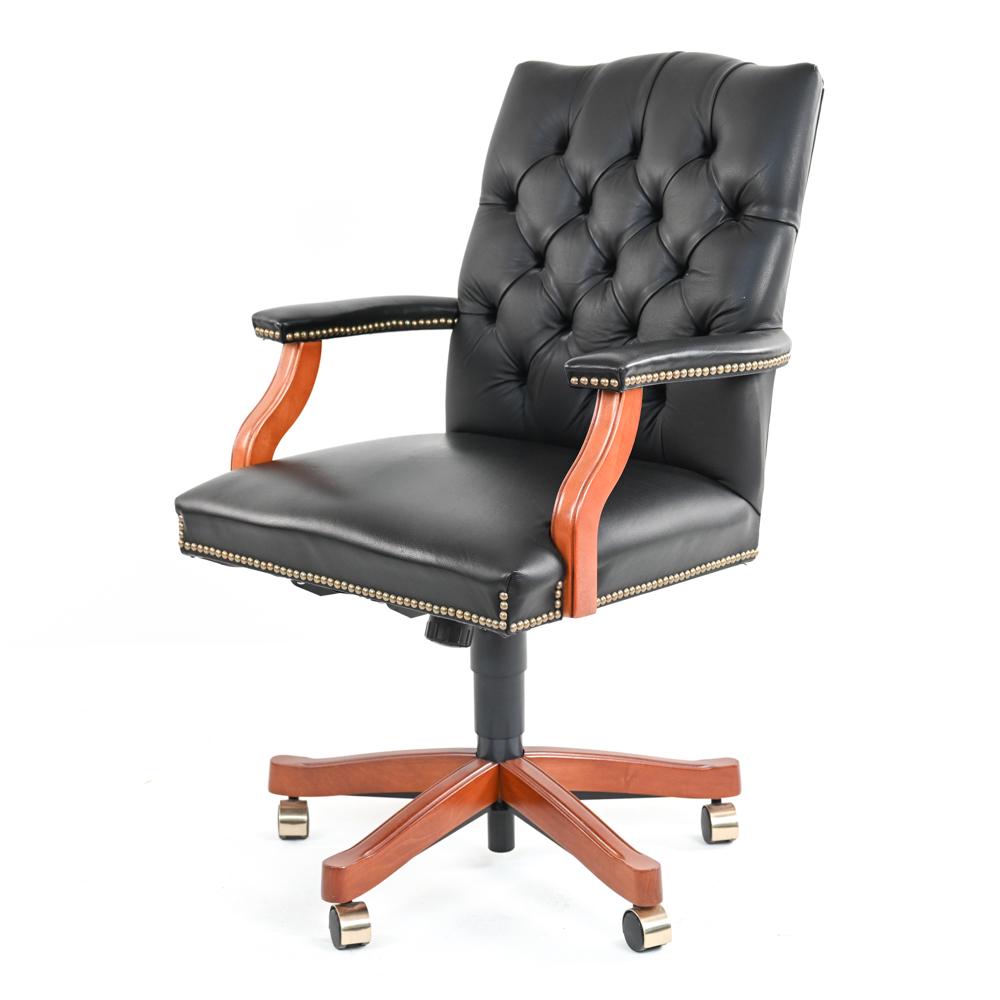 THE HON CO. CHERRY & LEATHER DESK CHAIR (1 of 17)
