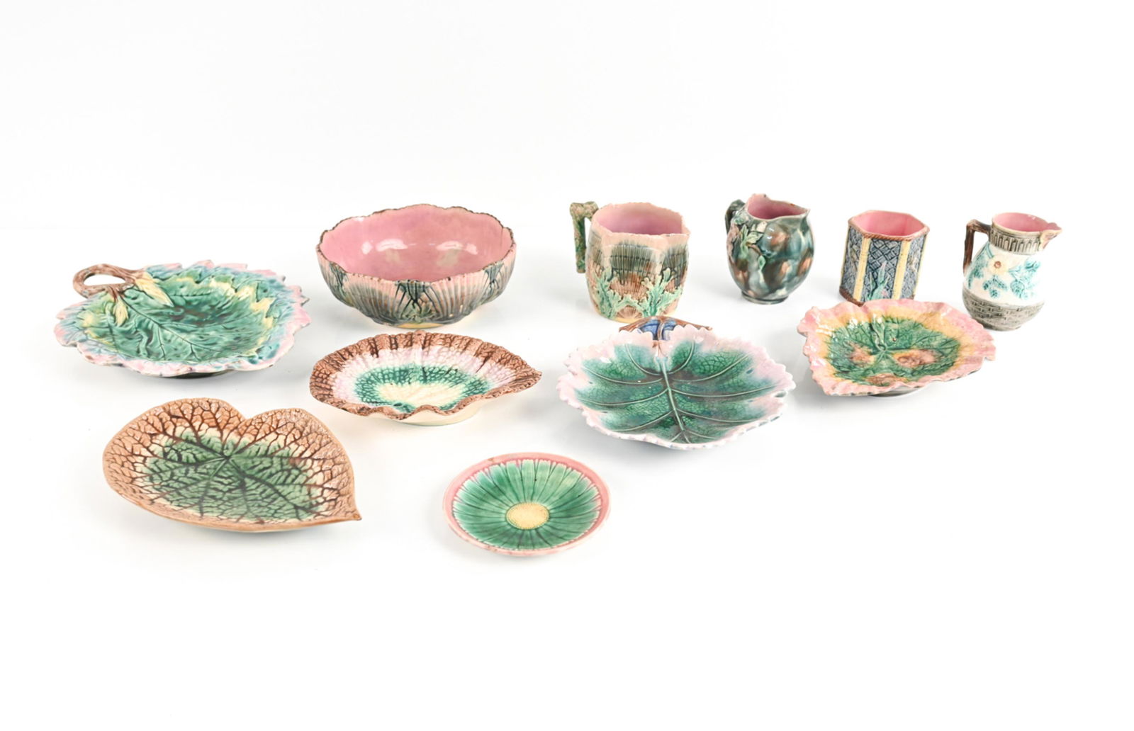 GROUPING OF ANTIQUE GRIFFIN, SMITH & HILL MAJOLICA (1 of 15)