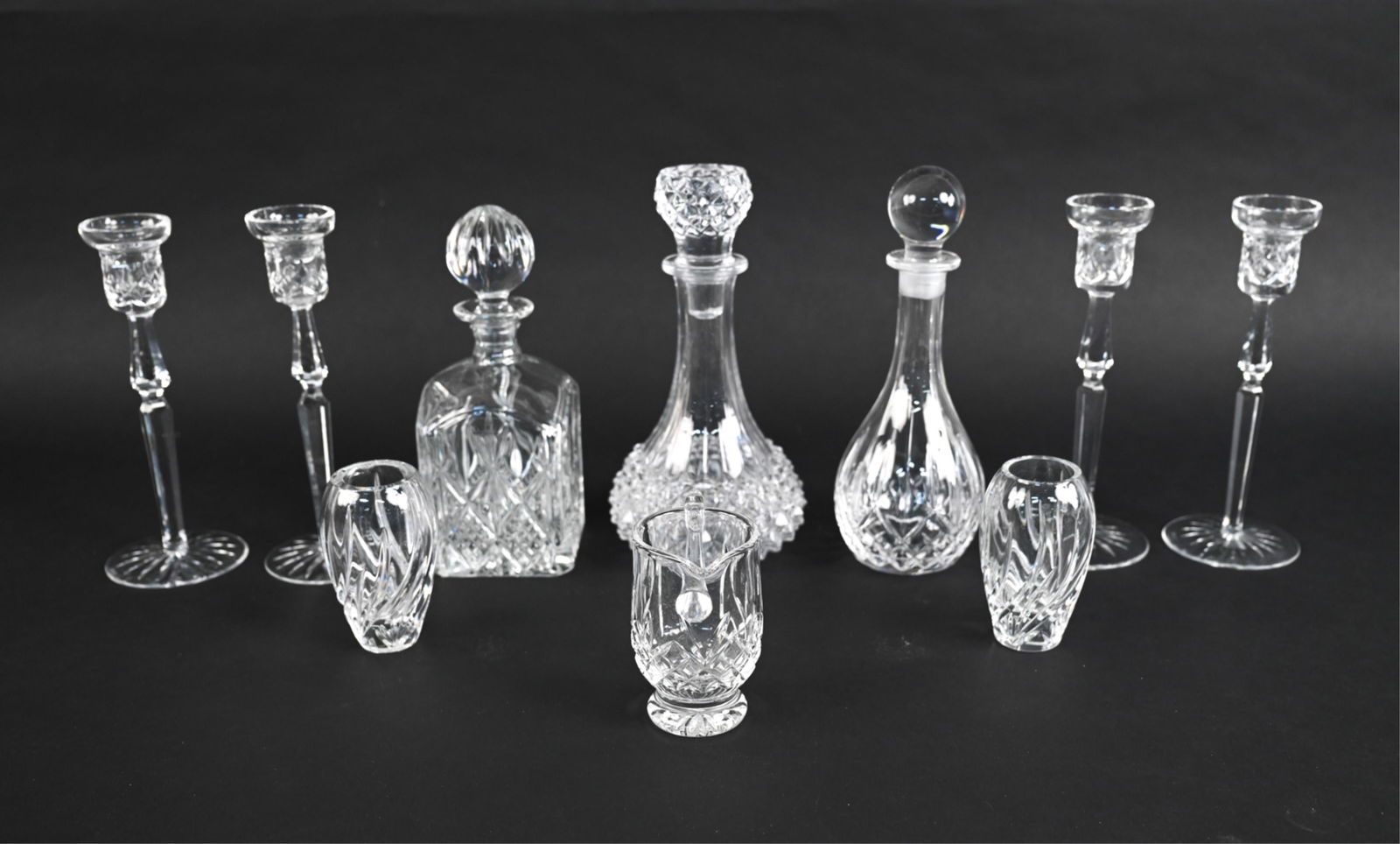 GROUPING OF CUT CRYSTAL & GLASS INCL. WATERFORD (1 of 11)