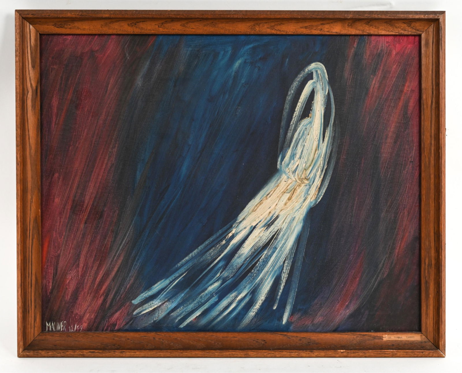 MID-CENTURY ABSTRACT O/C, SIGNED (1 of 11)