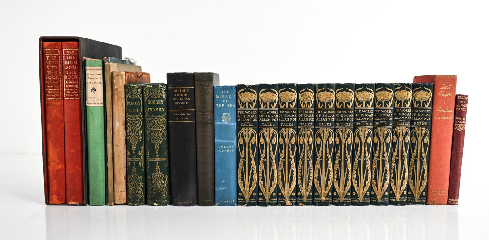 (22) DECORATIVE CLOTH-BOUND BOOKS INCL. POE (1 of 14)