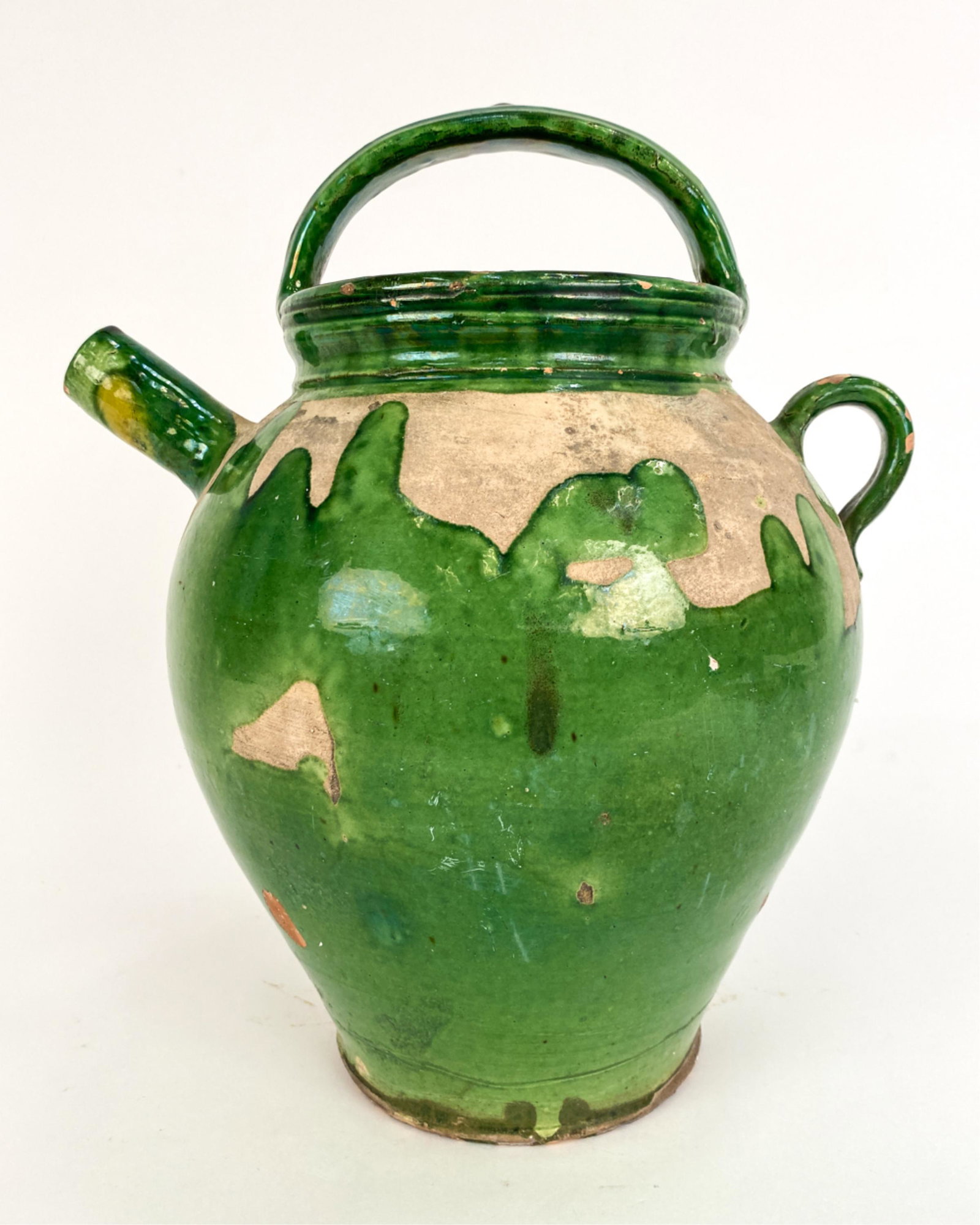 18TH C. FRENCH ANTIQUE POTTERY CRUCHE JUG (1 of 11)
