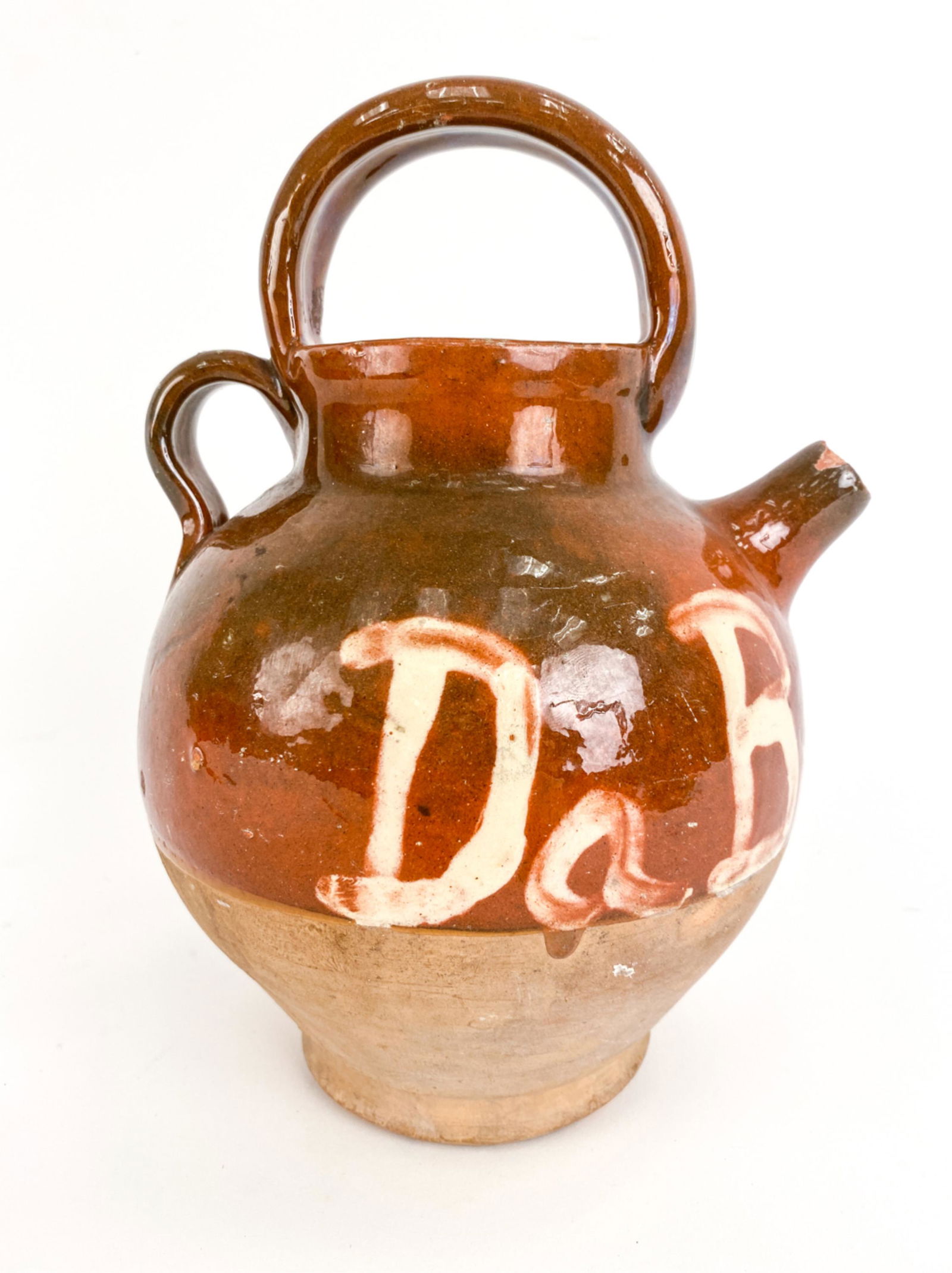 FRENCH ANTIQUE POTTERY PROVENCAL CRUCHE (1 of 10)