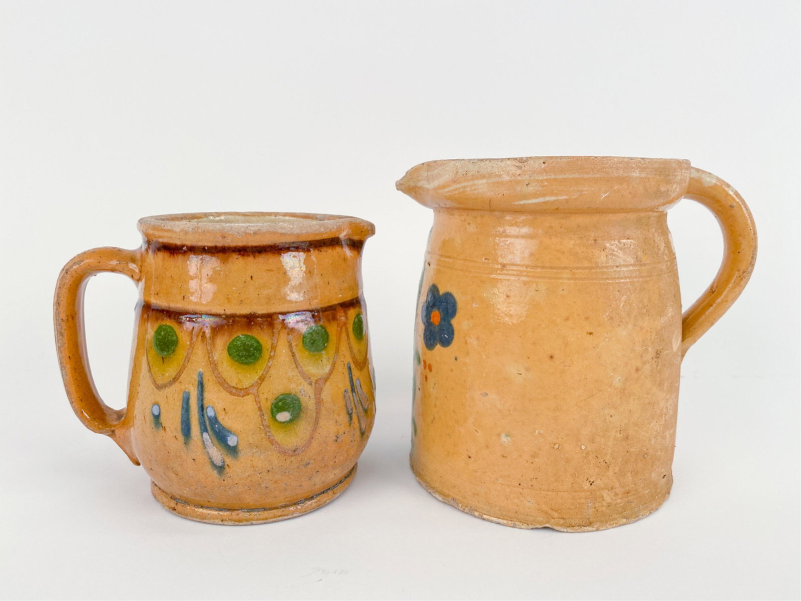 PAIR OF FRENCH ANTIQUE 19TH C. PITCHERS (1 of 16)