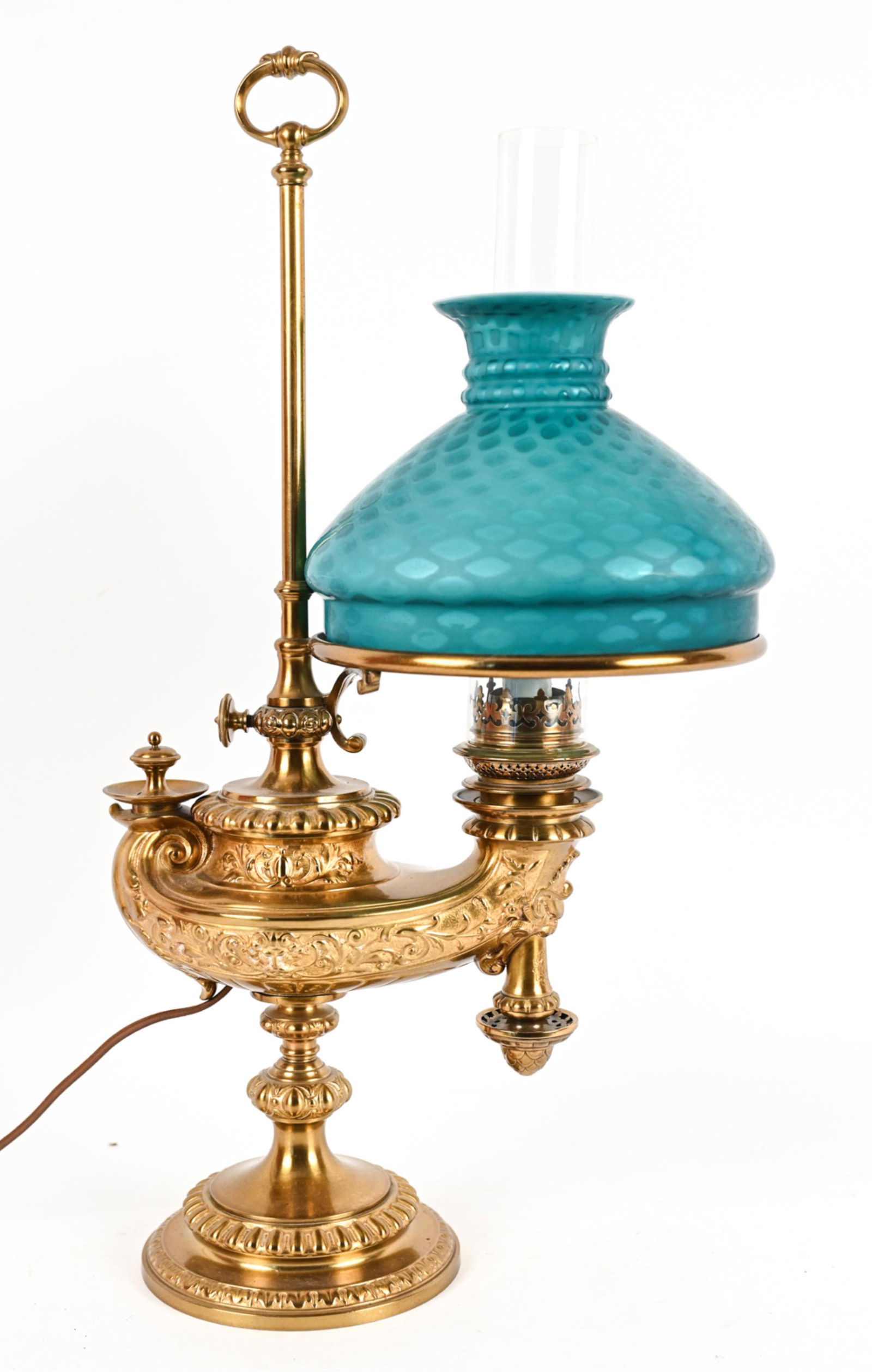 WILD & WESSEL BERLIN BRONZE HARVARD STUDENT LAMP (1 of 20)