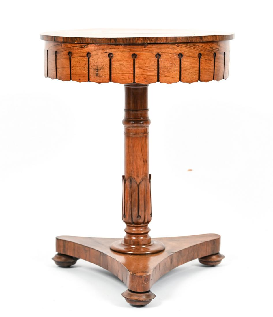 ROSEWOOD CIRCULAR SIDE TABLE (1 of 10)